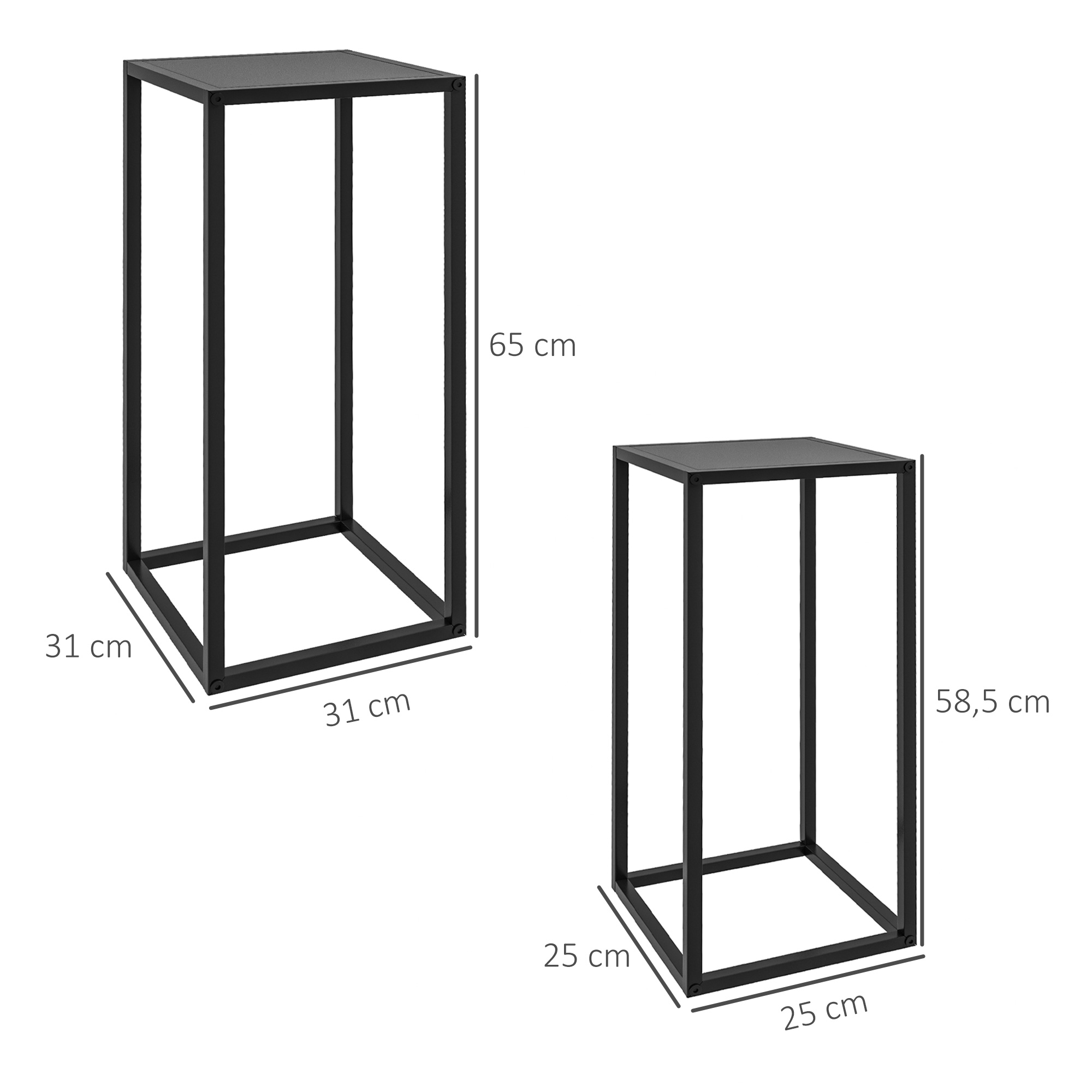Gėlių stovai 58,5/65 cm 2 vnt. 2