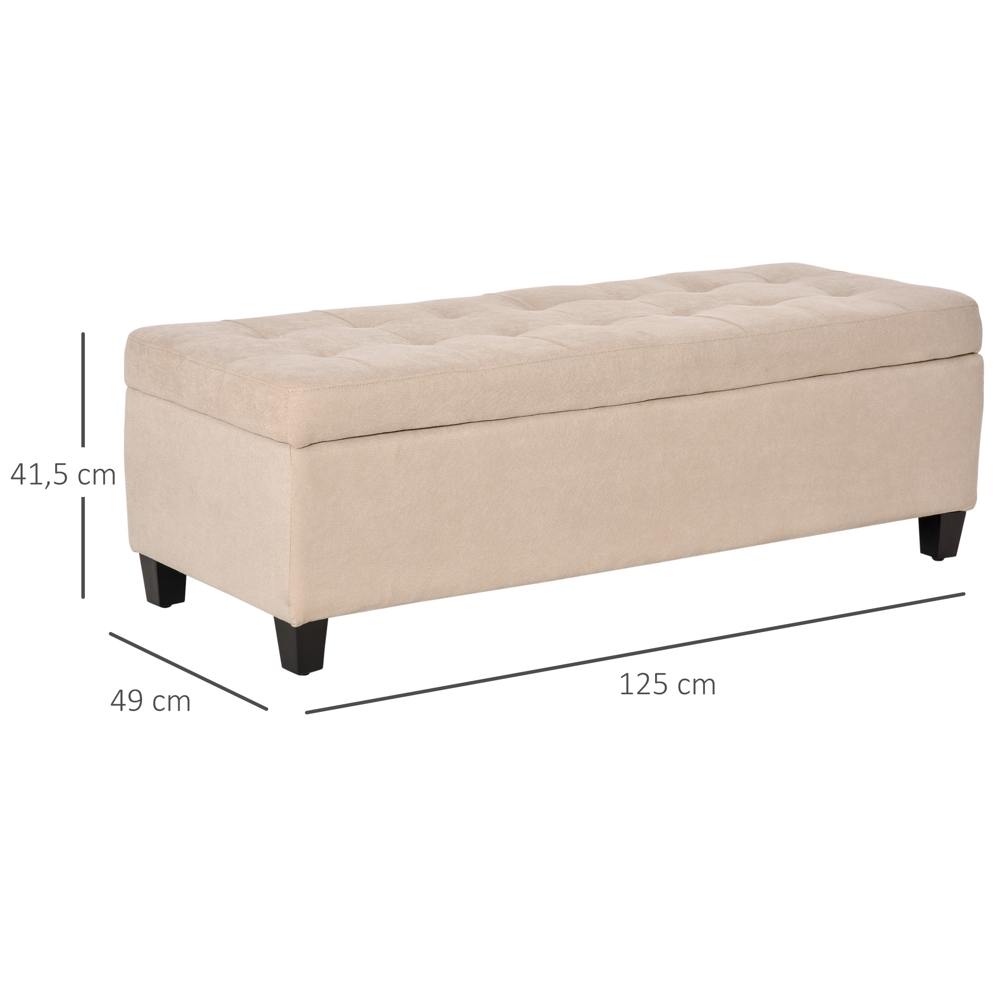 Pufas 125 x 49 x 41,5 cm 2