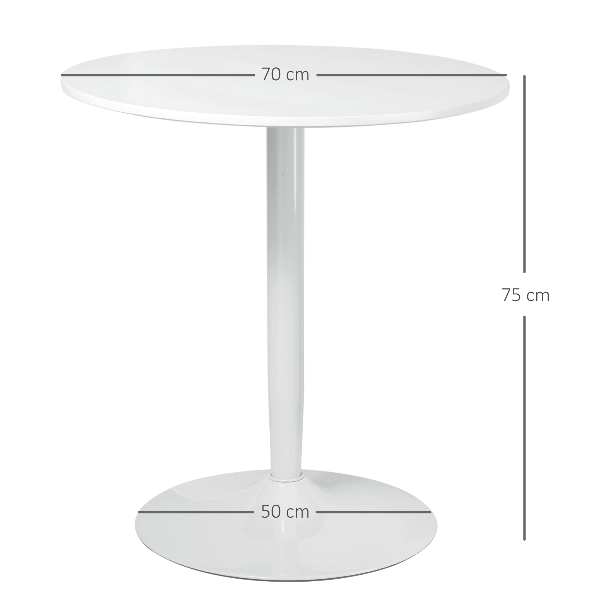 Valgomasis stalas Ø70 × 75 cm 2