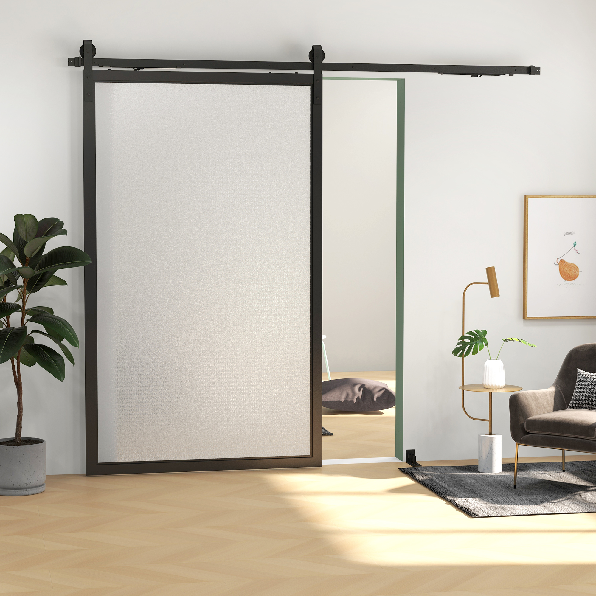 Stumdomų durų komplektas 244 cm