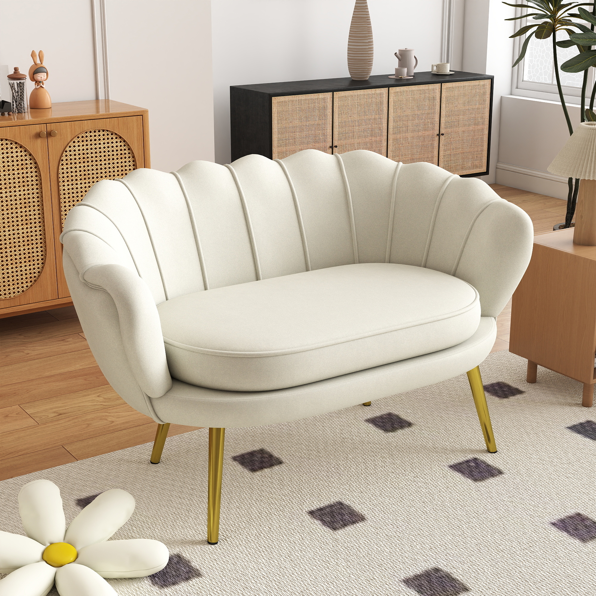 Dvivietė sofa 130 × 77 × 77 cm