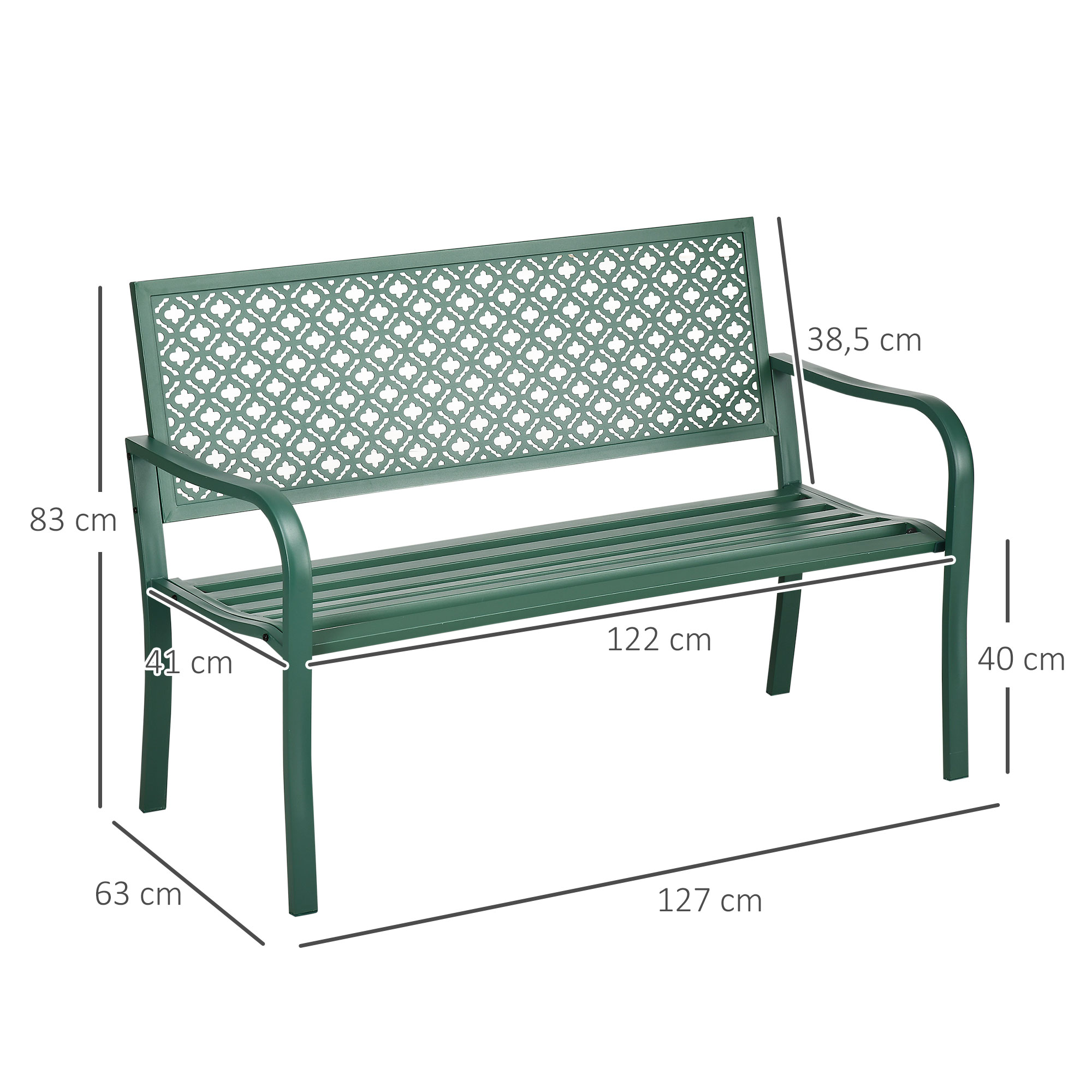 Sodo suoliukas 127 x 63 x 83 cm 2