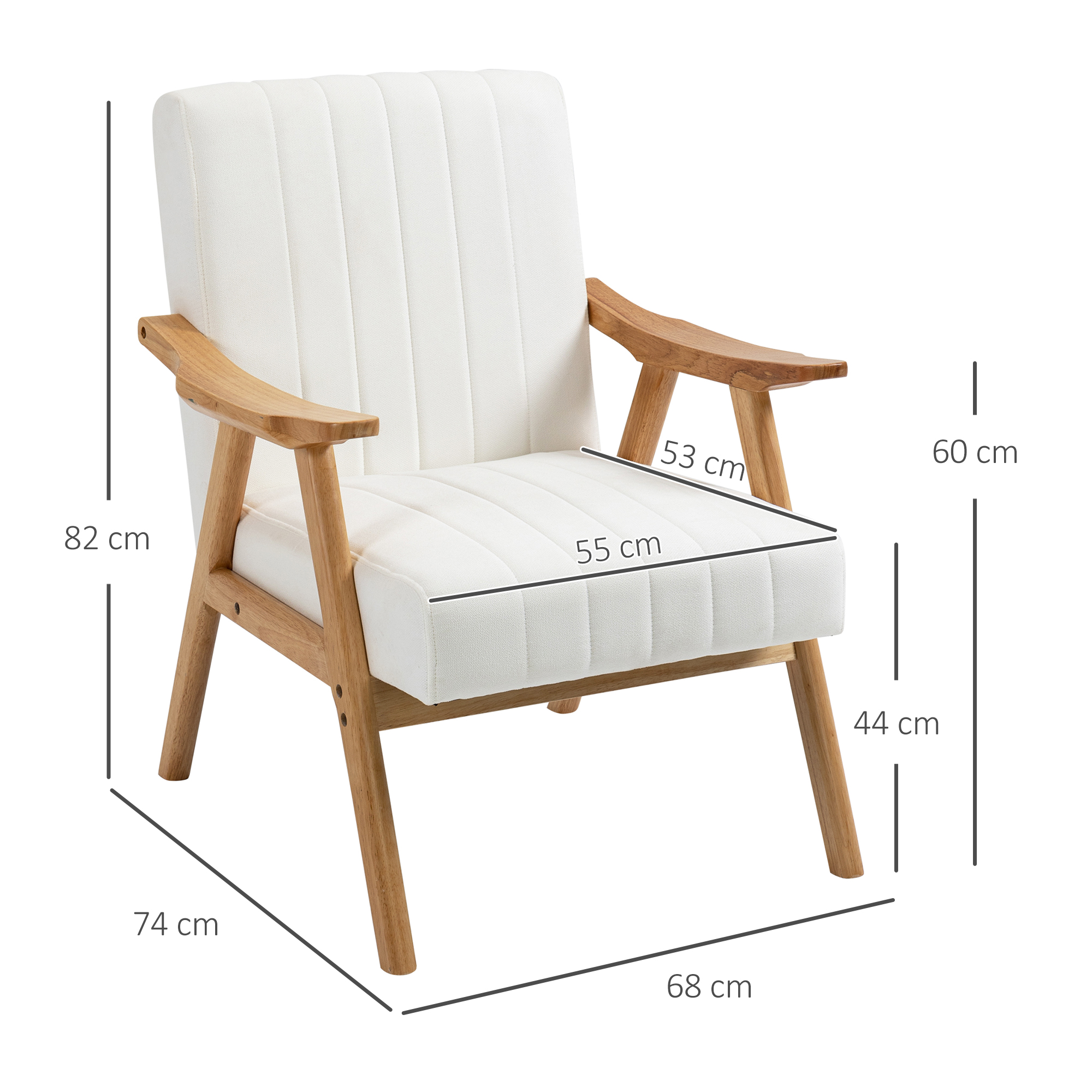 Fotelis 68 × 74 × 82 cm 2