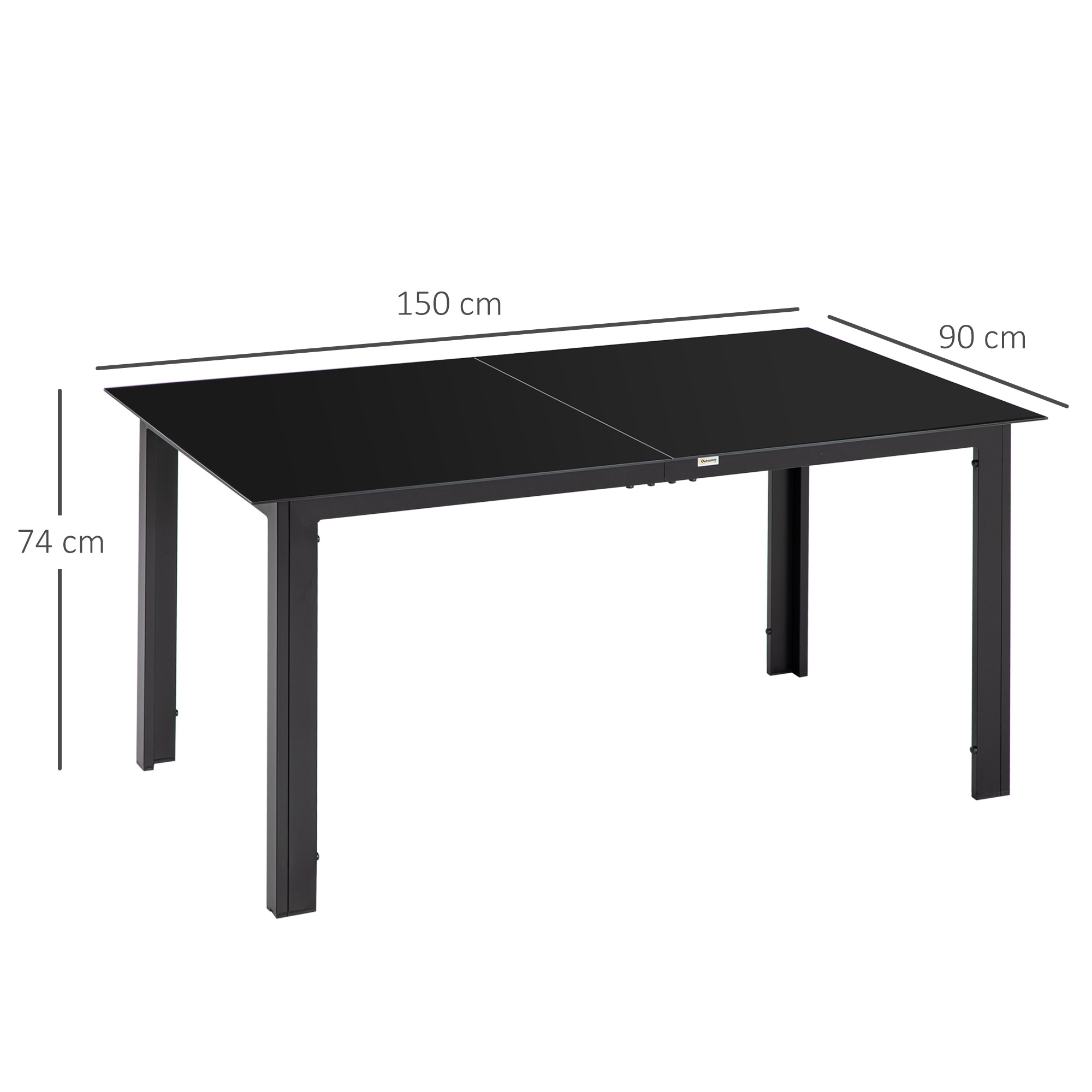Lauko stalas 150 × 90 × 74 cm 2