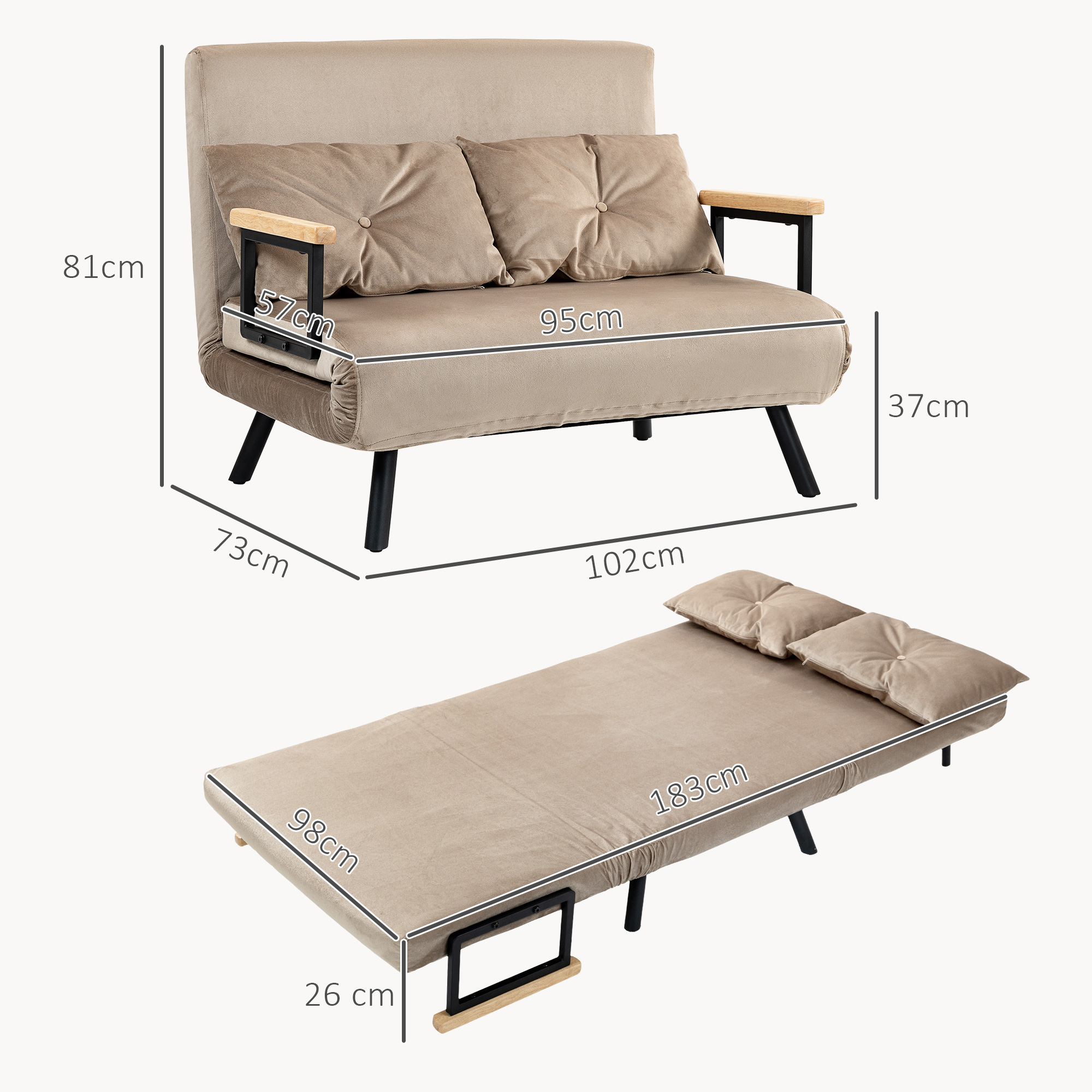 Miegamas fotelis 102 x 73 x 81 cm 2