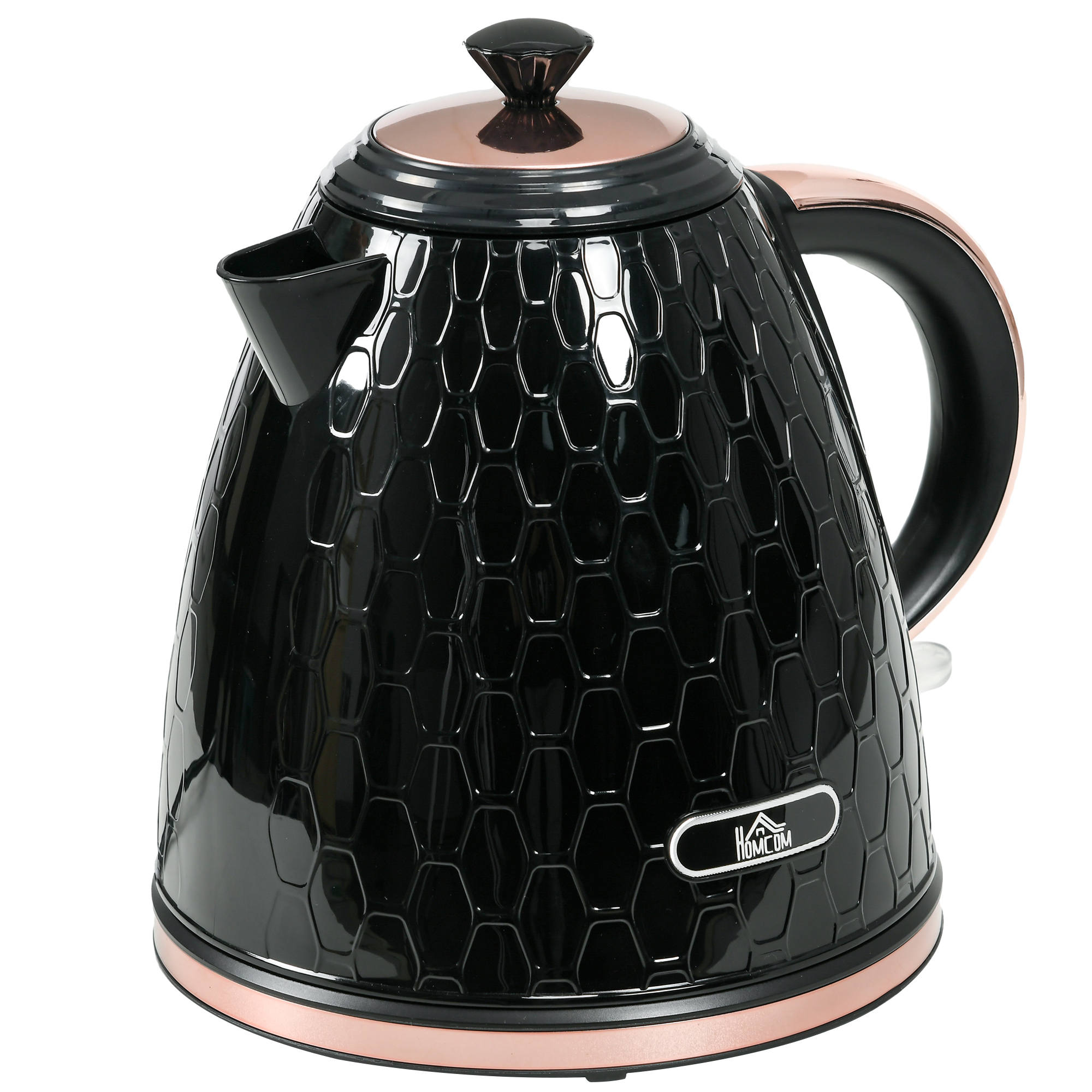 Elektrinis virdulys 1,7 l, 2200 W, juodas / rožinis, 24,2 × 19,5 × 23,4 cm