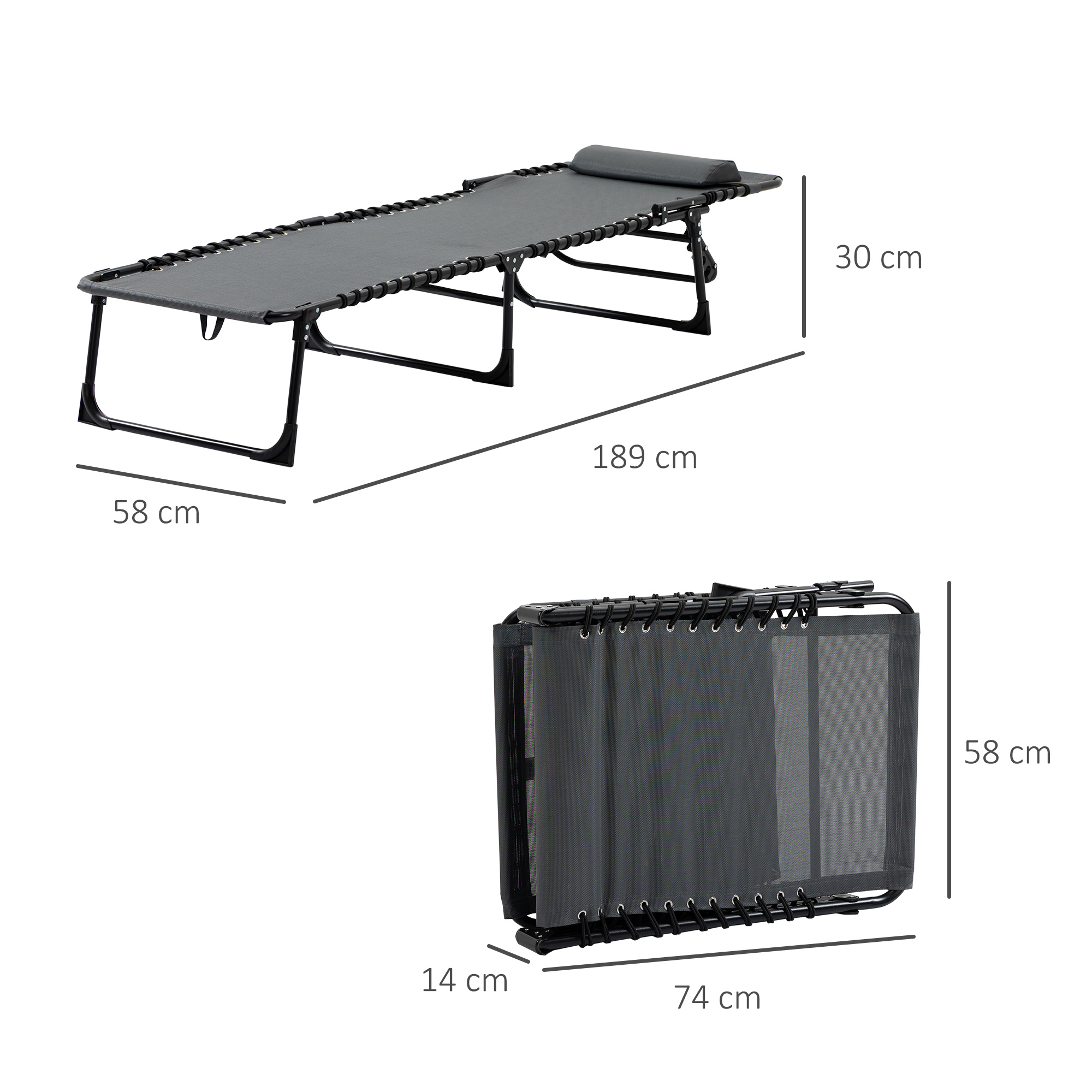 Lauko gultas 189 × 58 cm 2