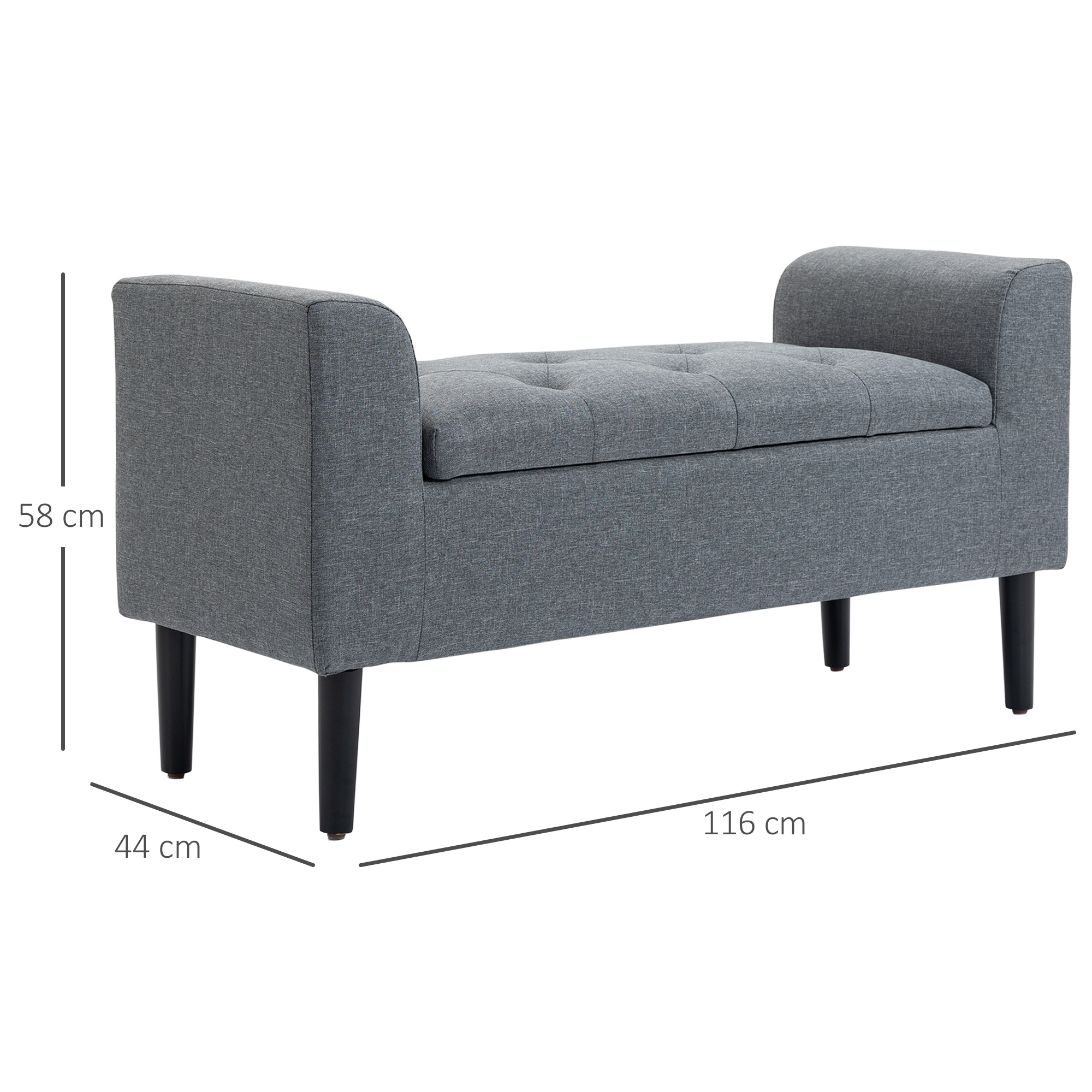 Pufas 116 × 44 × 58 cm 2