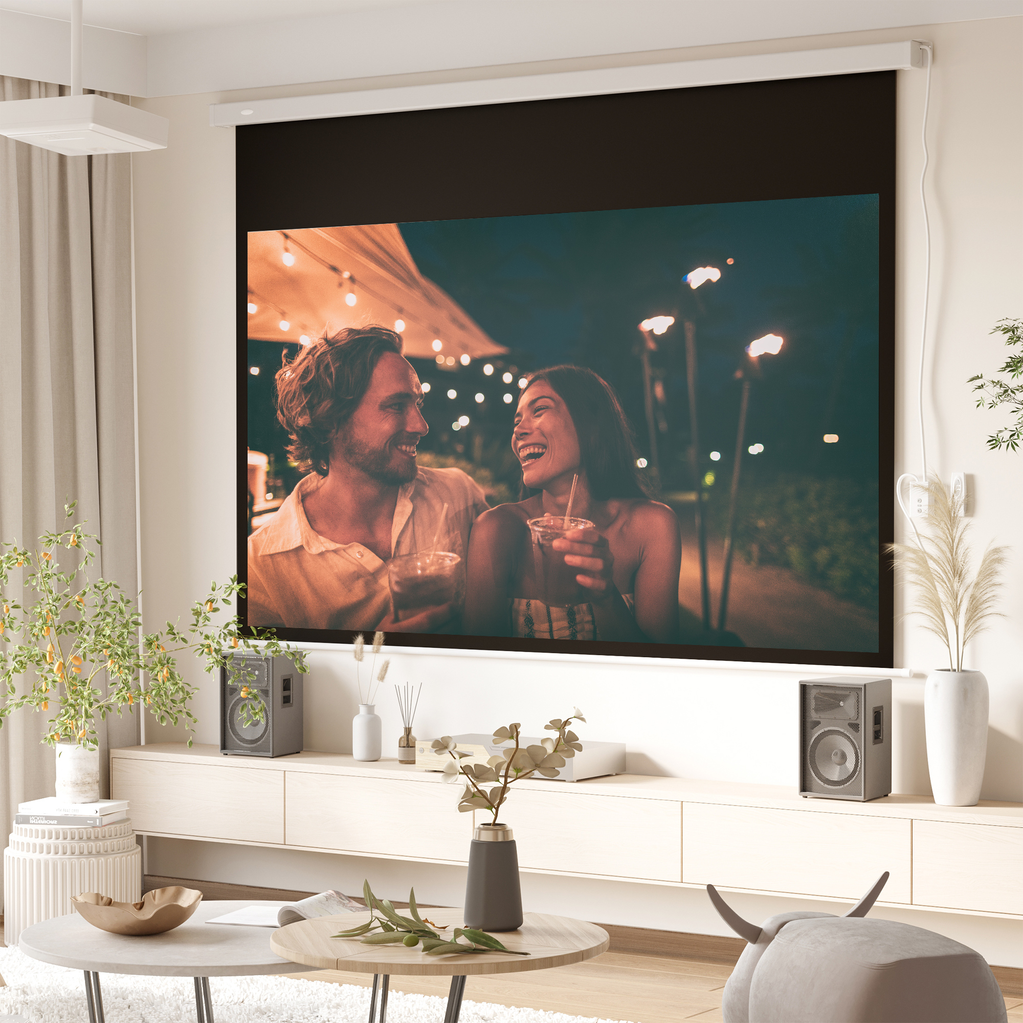 Projektoriaus ekranas 247 x 168 cm