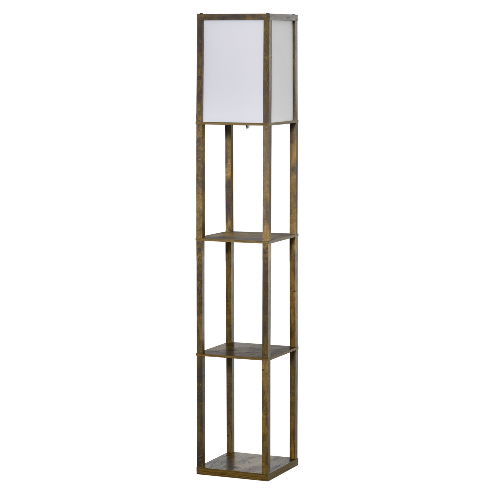 Stovinti lempa su lentynomis 26 × 26 × 160 cm