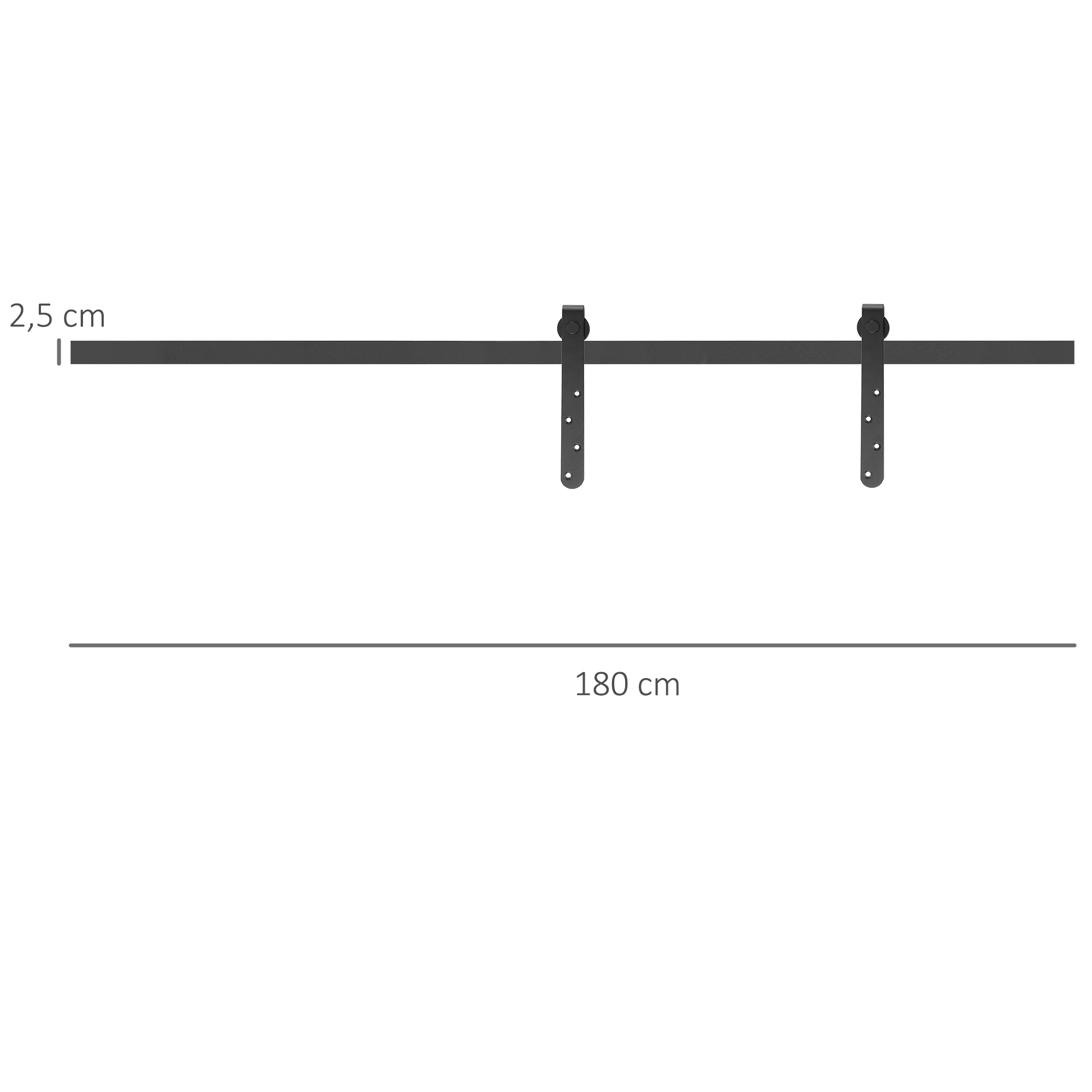 Stumdomų durų komplektas 180 cm 2