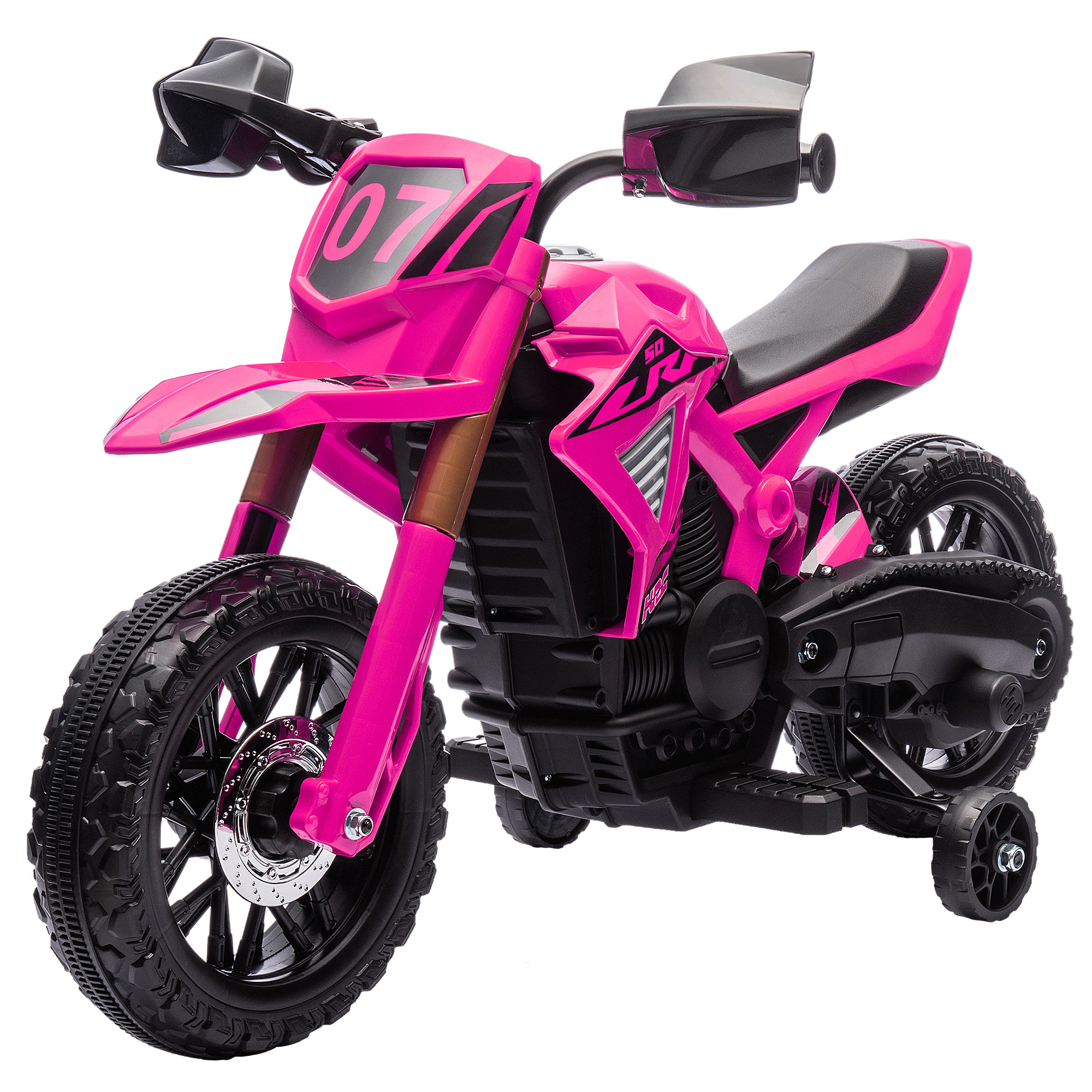 Elektrinis motociklas rožinis
