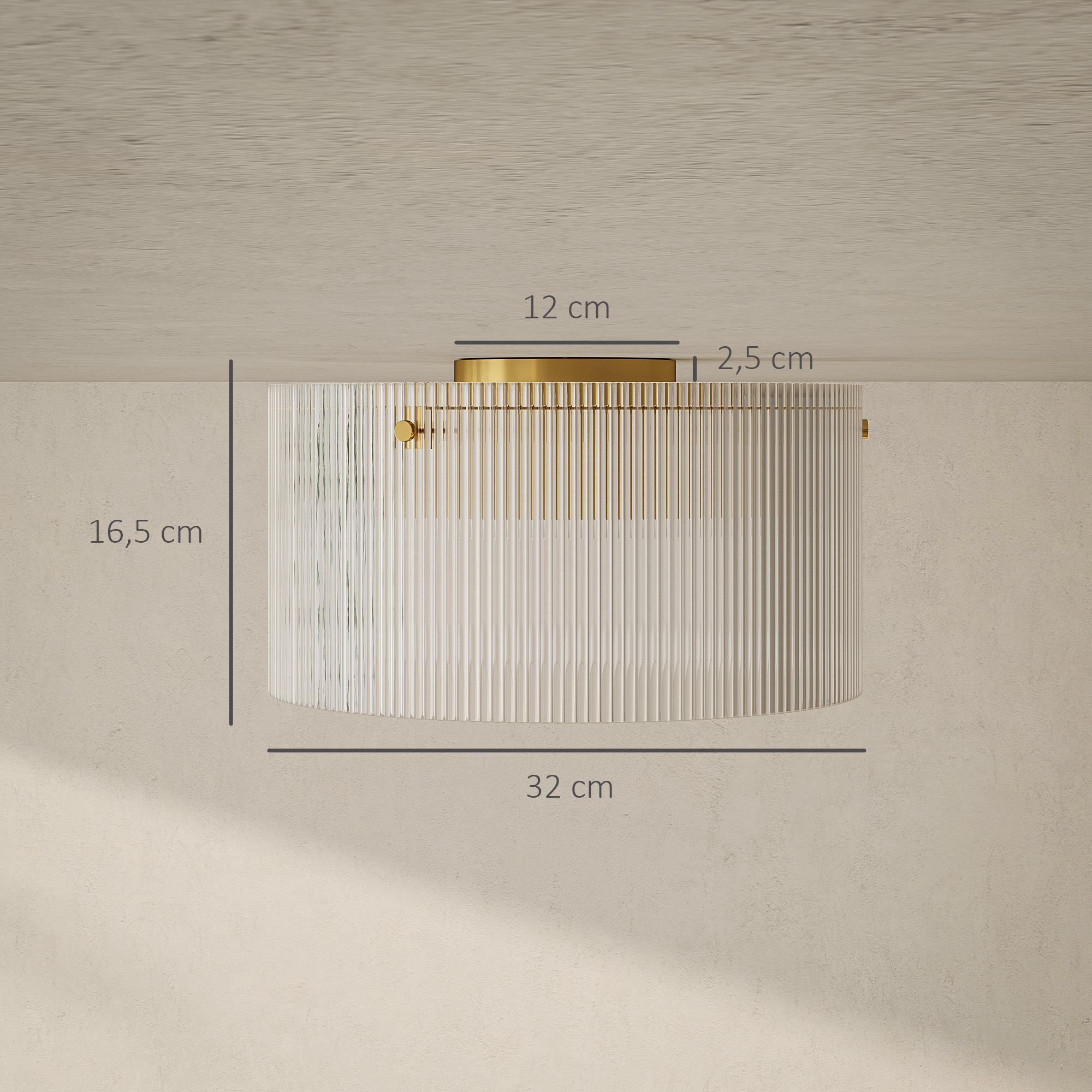Lubinis šviestuvas Ø32 cm 2