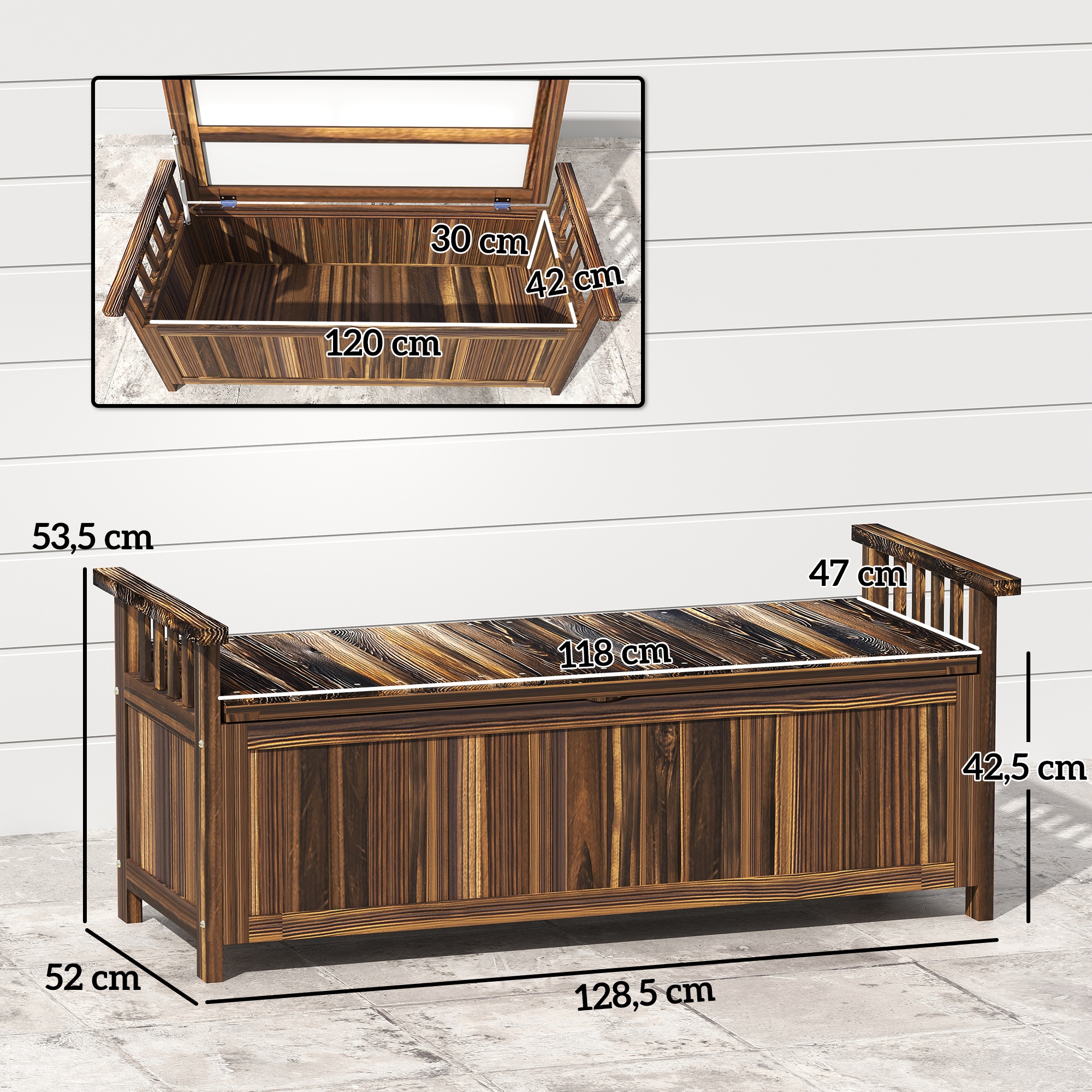 Sodo suolas 128.5 x 52 x 53.5 cm 2