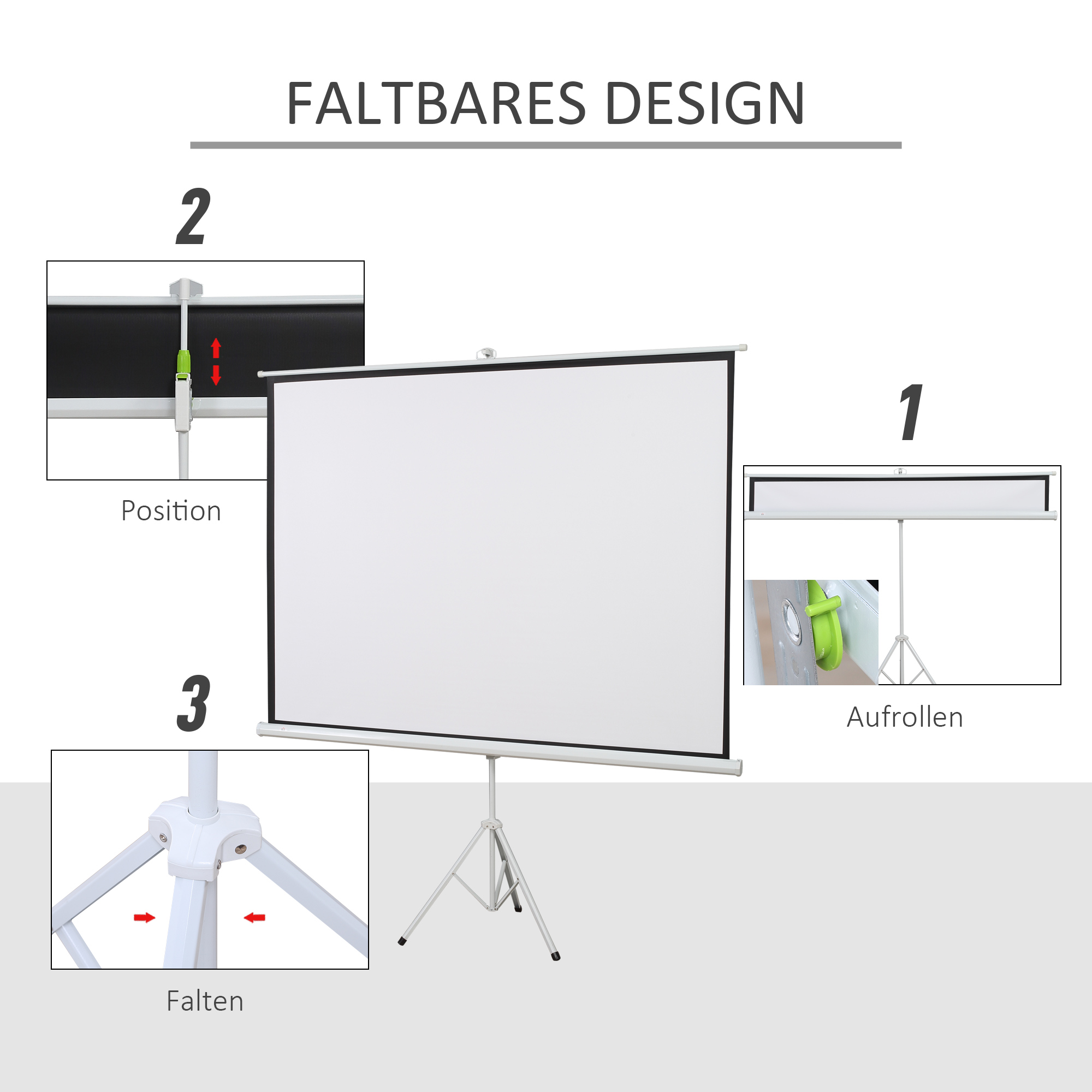 Projektoriaus ekranas 203×152 cm 3