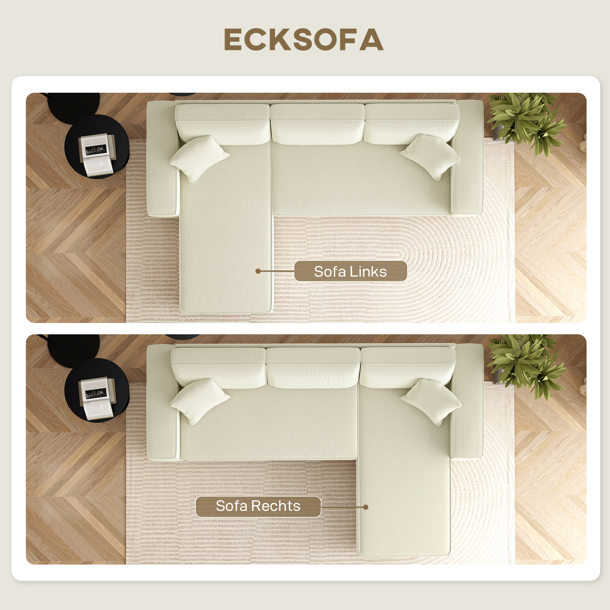 Kampinė sofa 241 x 153 x 83 cm 3