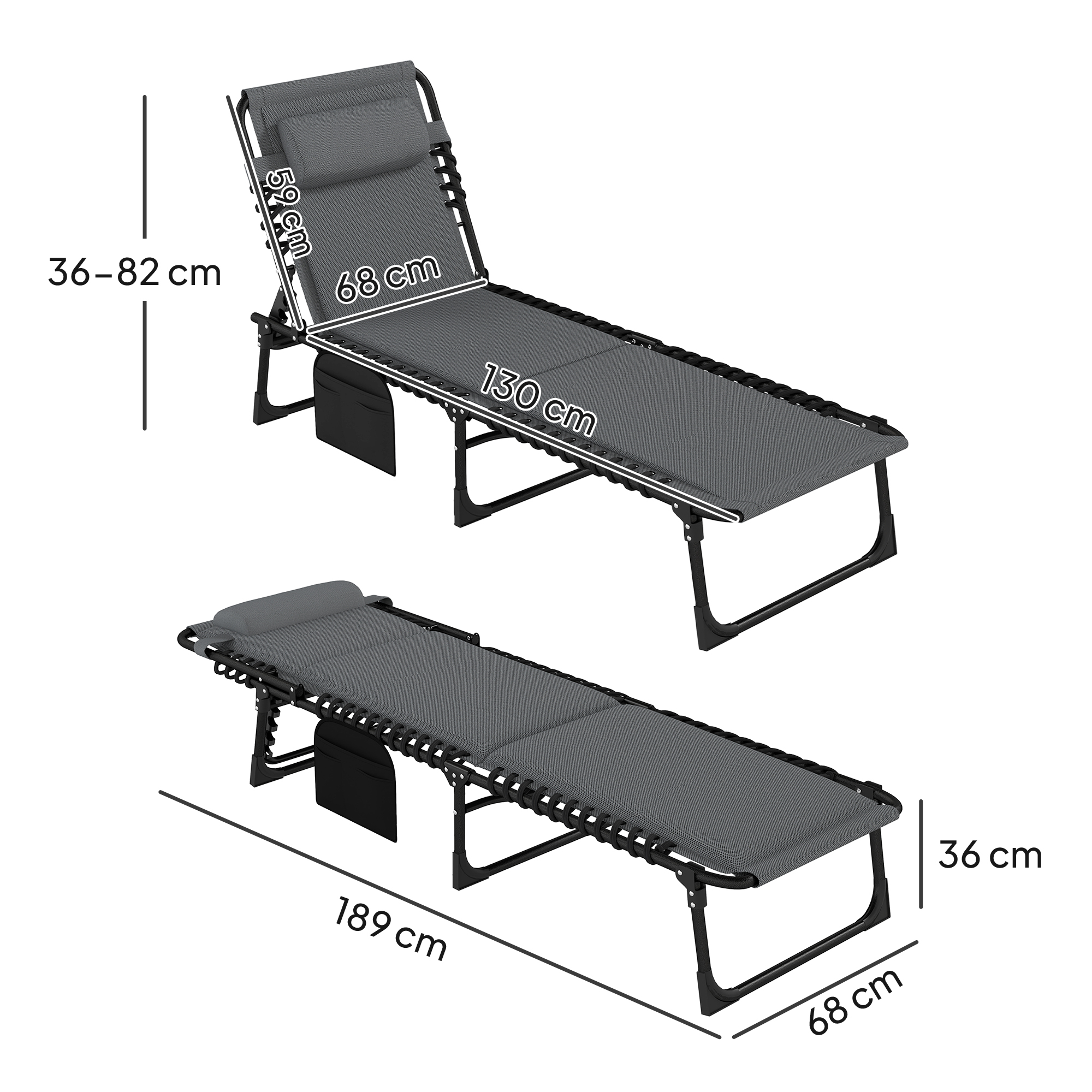Lauko gultas 68 × 189 cm 2