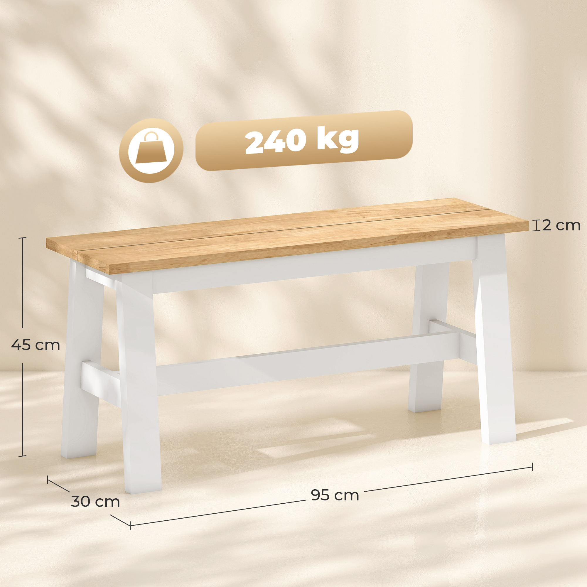 Suoliukas 95 x 30 x 45 cm 2