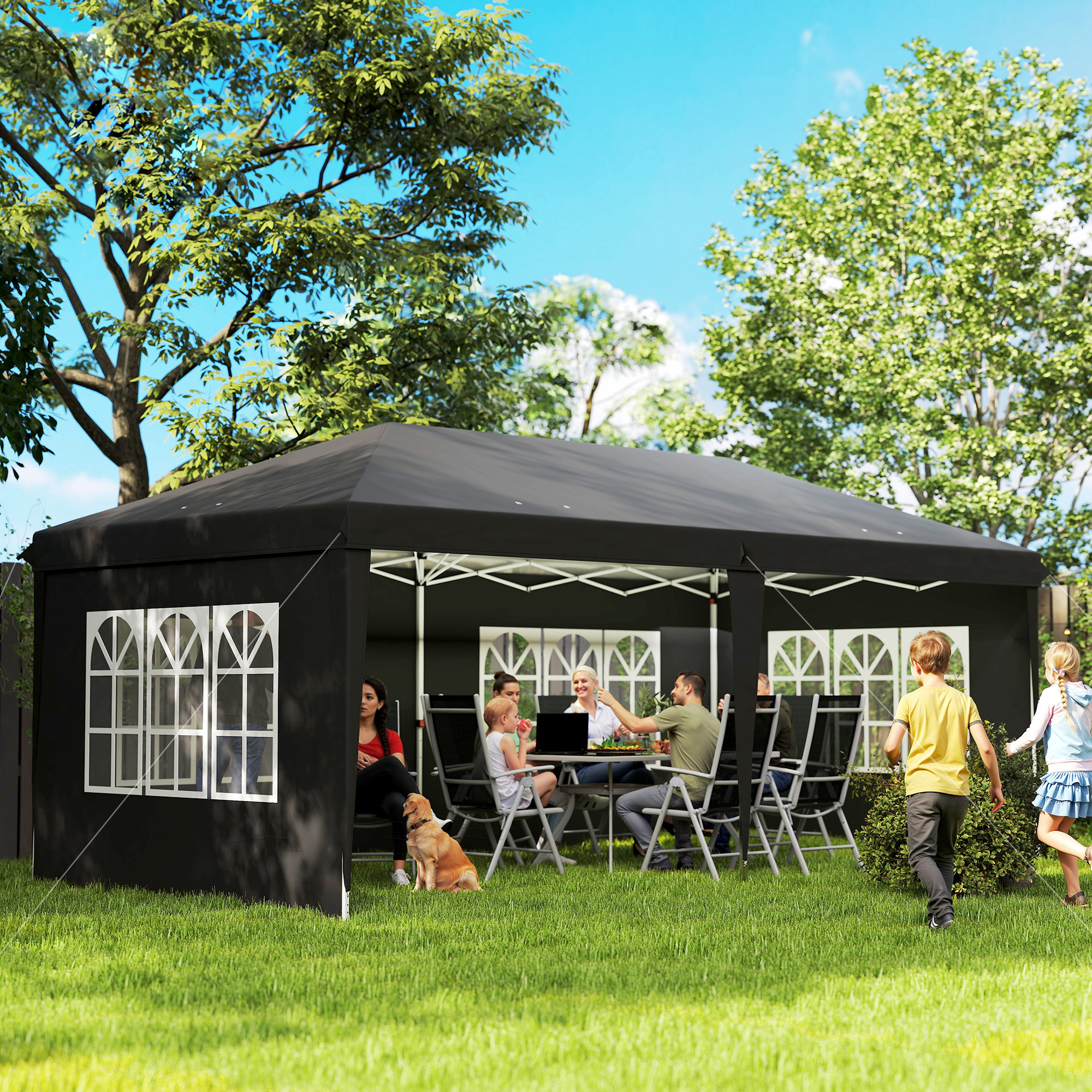 Paviljons 3 × 6 m