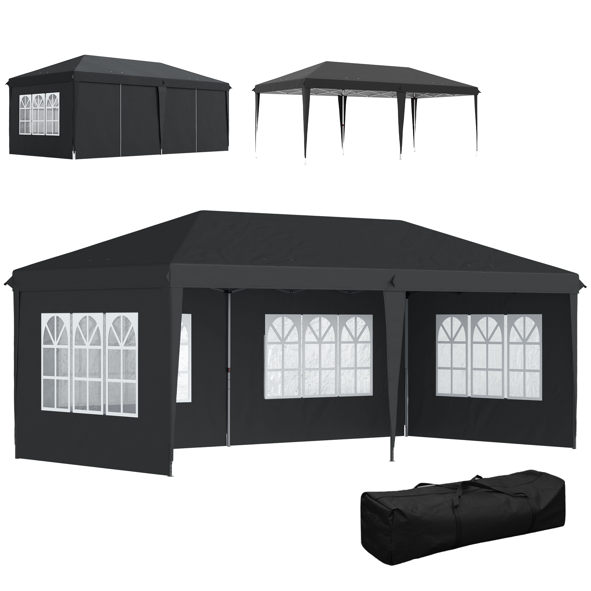 Paviljons 3 × 6 m