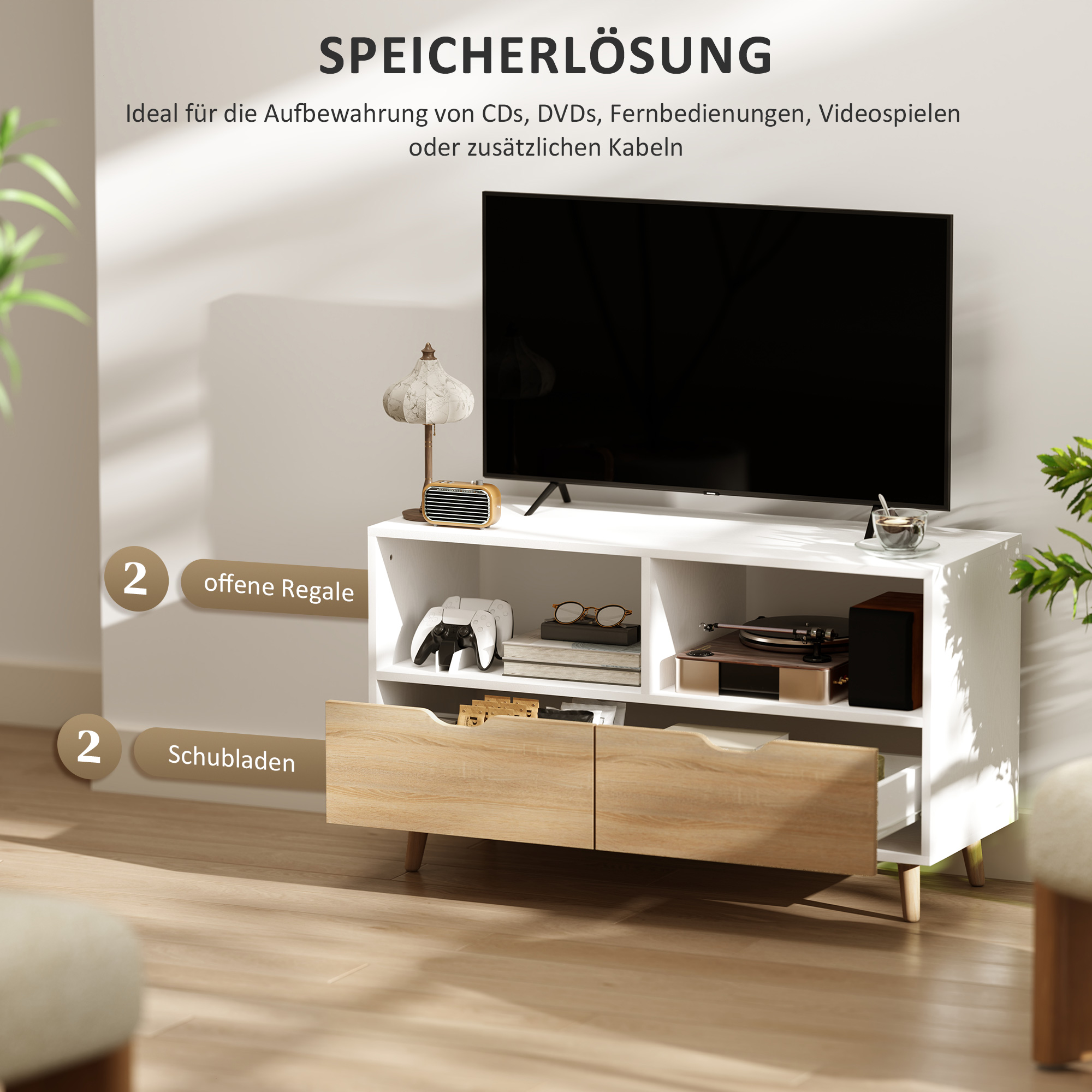 TV spintelė 99 × 39 × 58 cm 3
