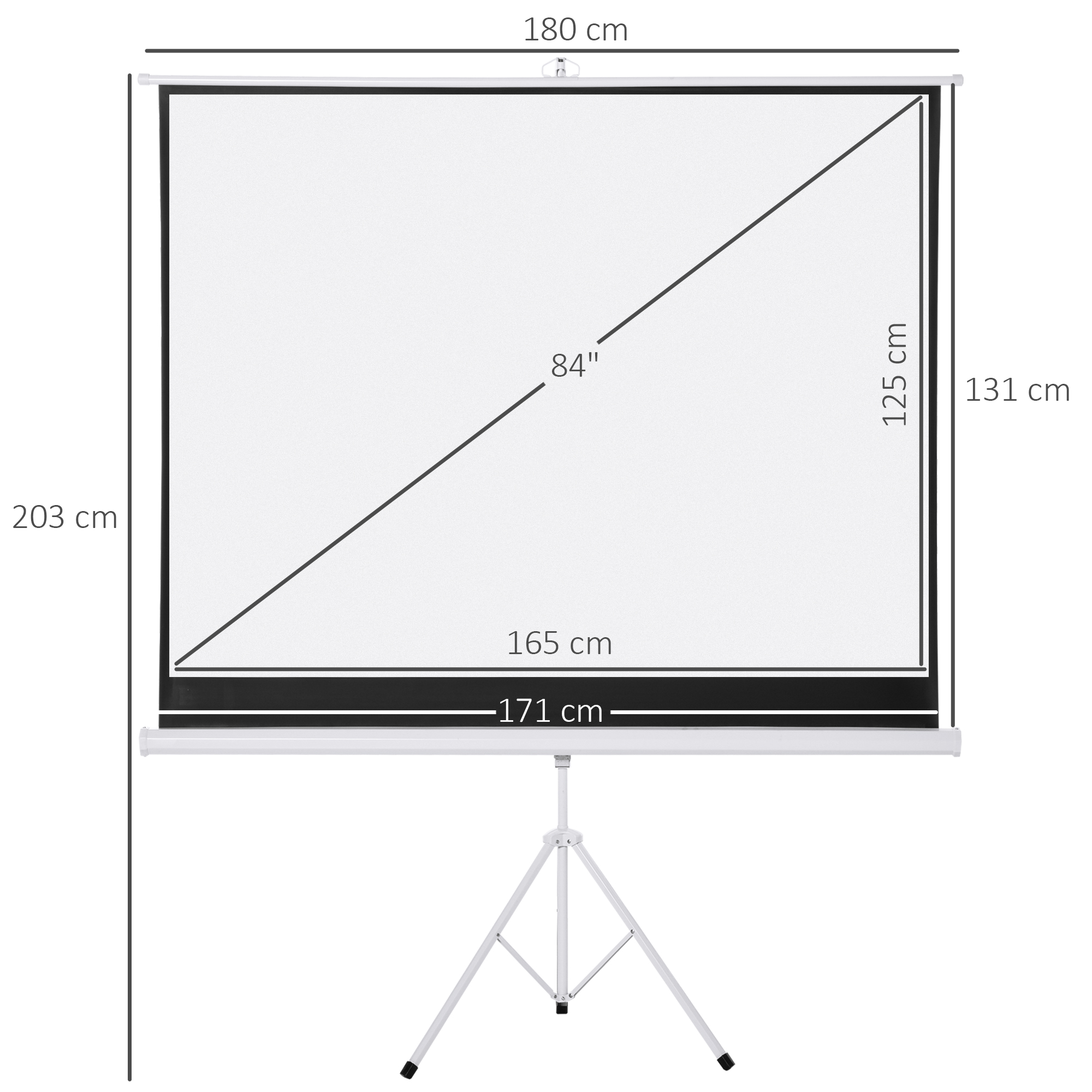 Projektoriaus ekranas 171 × 131 cm 2