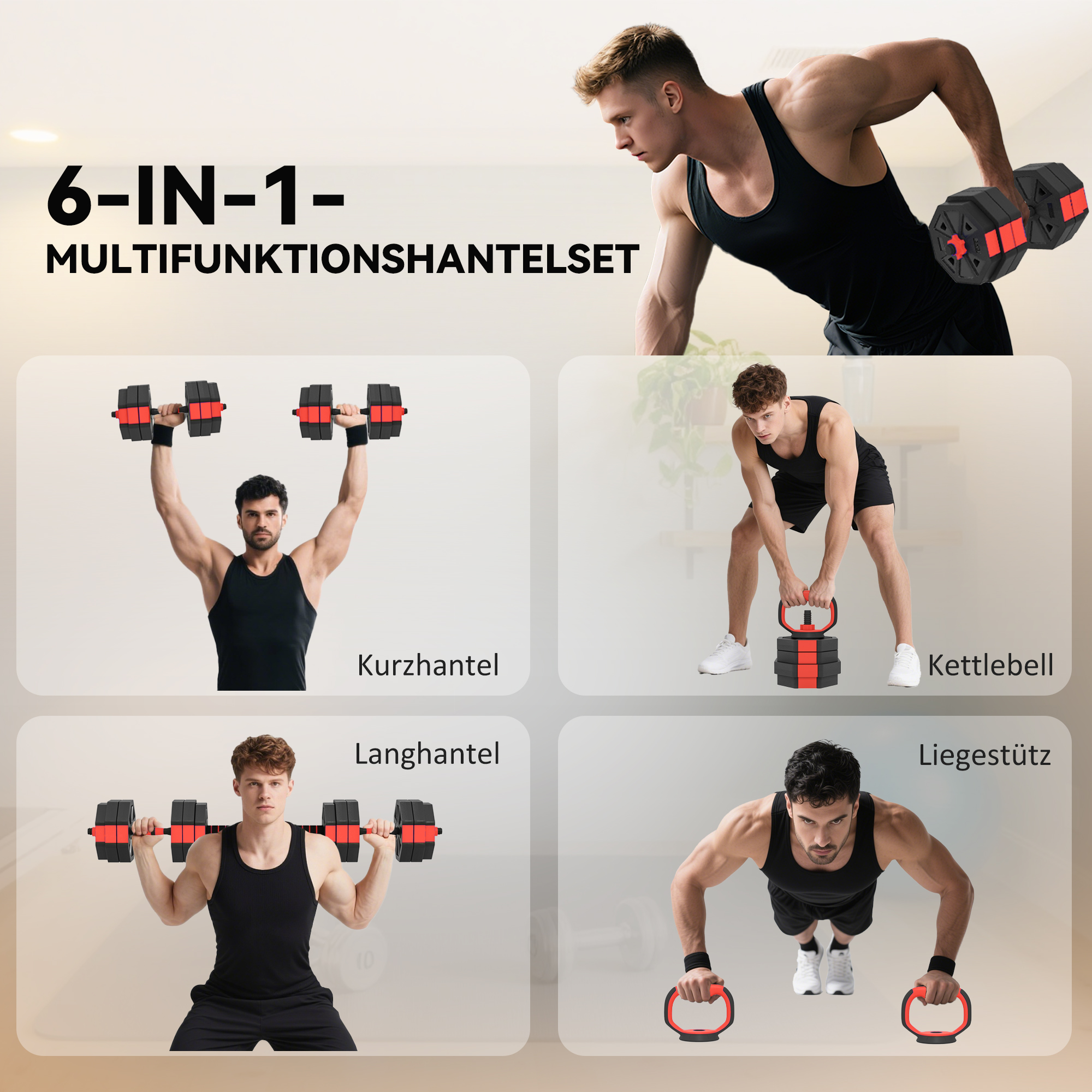 Hantelių rinkinys 25 kg 3