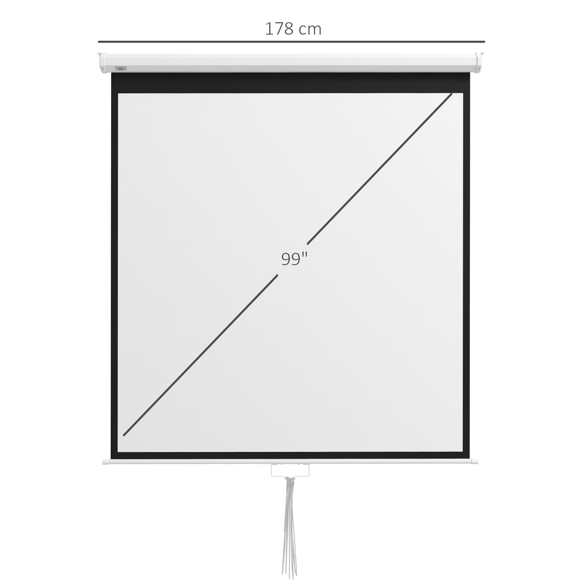Projekcinis ekranas 178 × 178 cm 2