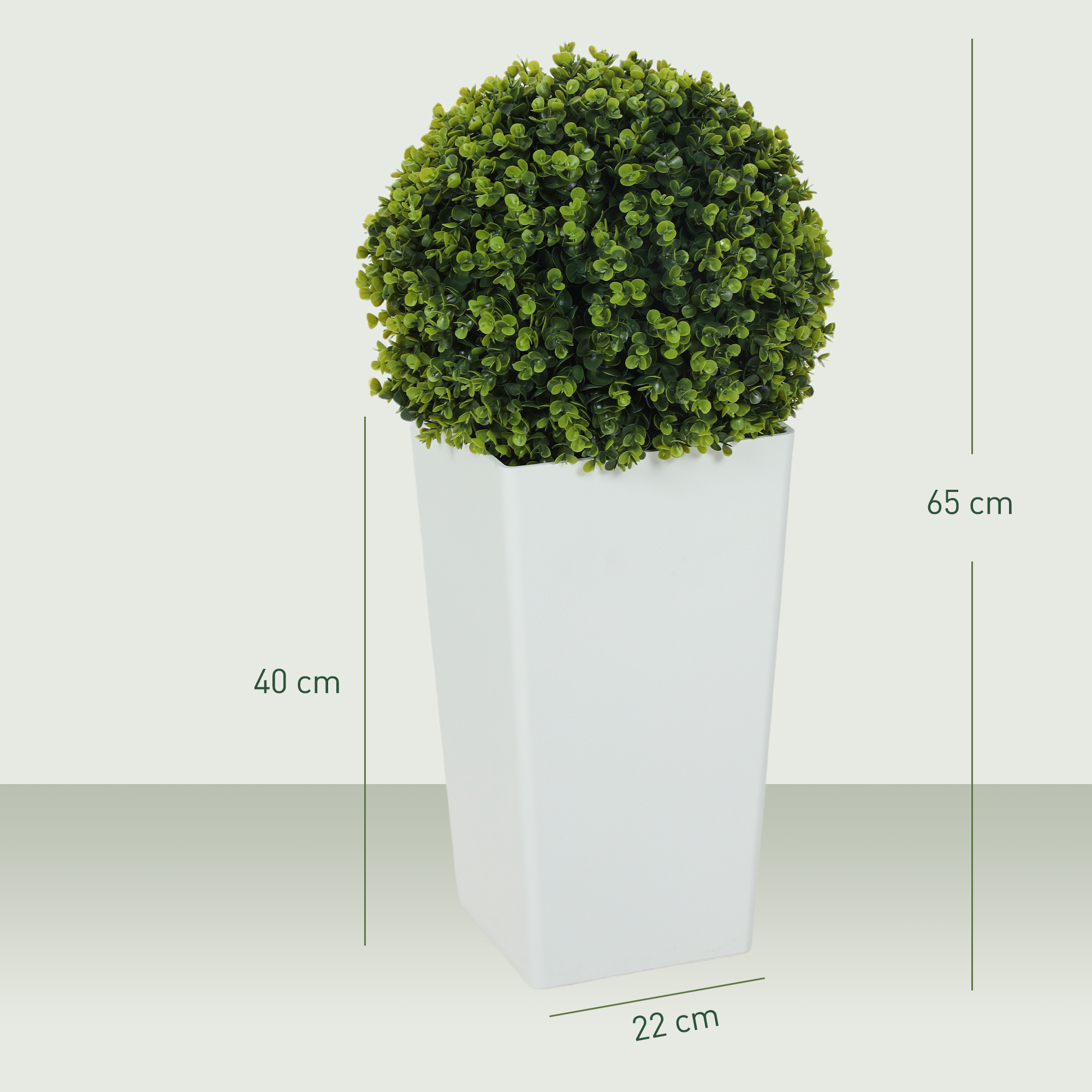 Dirbtinė eukalipto sfera 65 cm 2