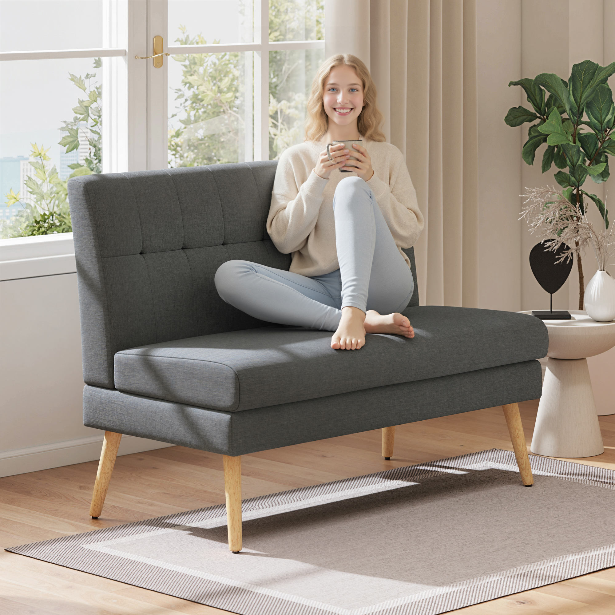 Dviejų vietų sofa 118 × 68 × 90 cm