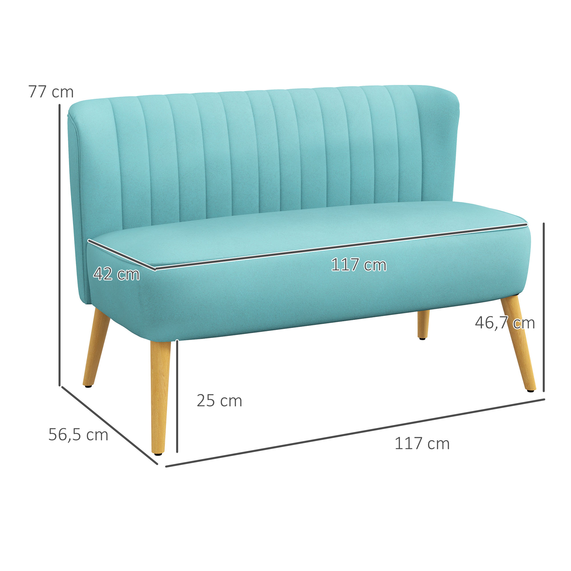 Sofa 117 × 56,5 × 77 cm 2