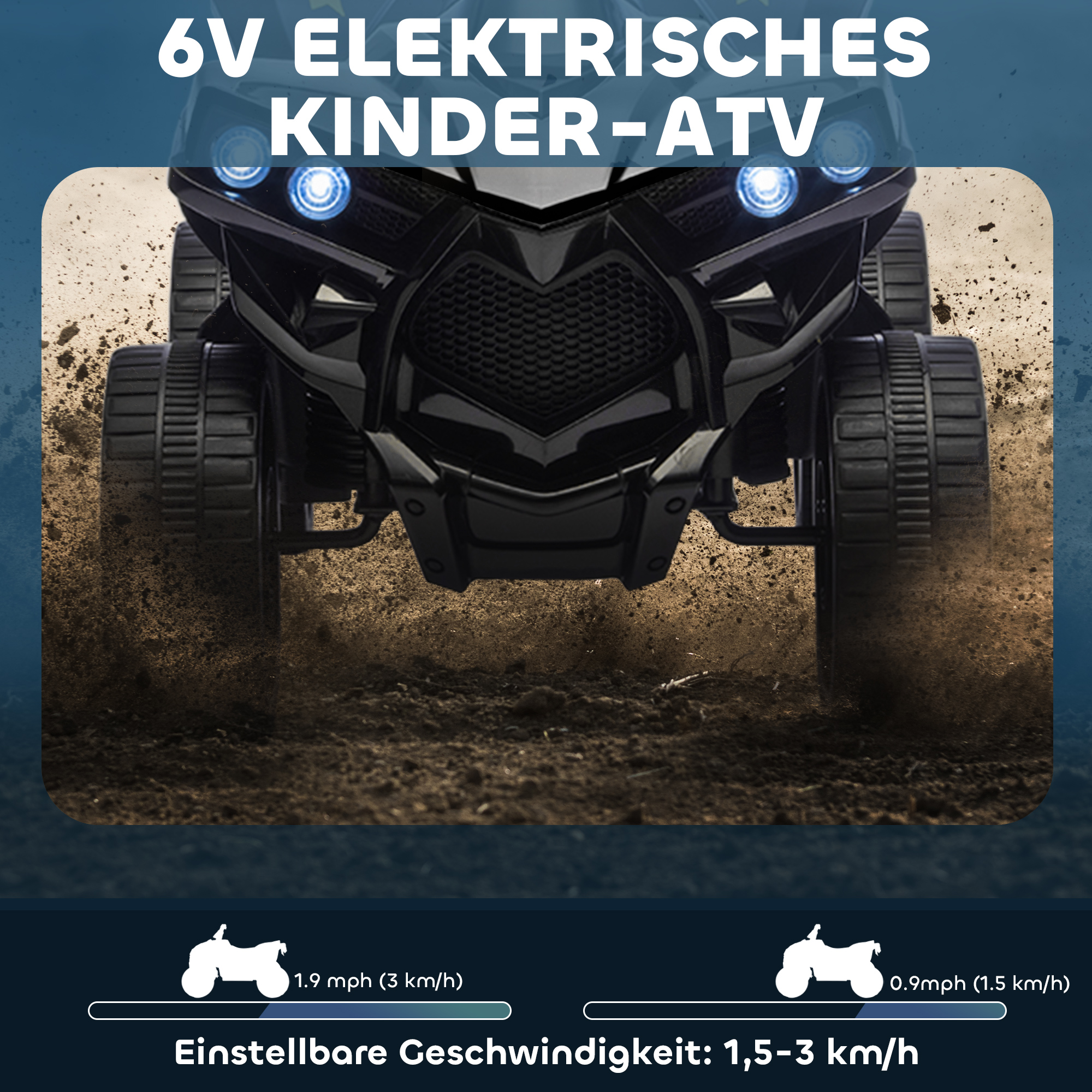 Elektrinis keturratis Juodas 3