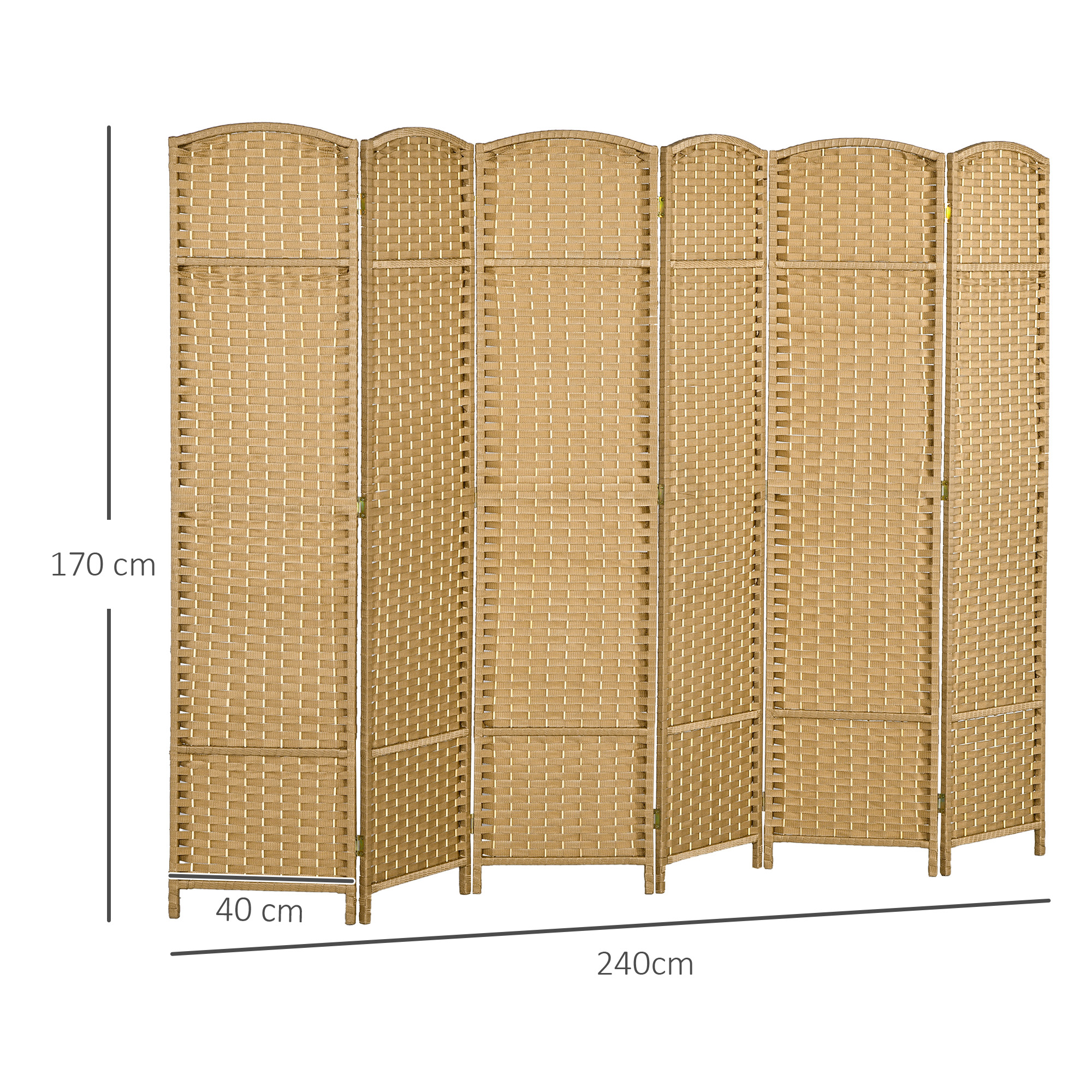 Paravanas 240x170 cm 6 dalių 2