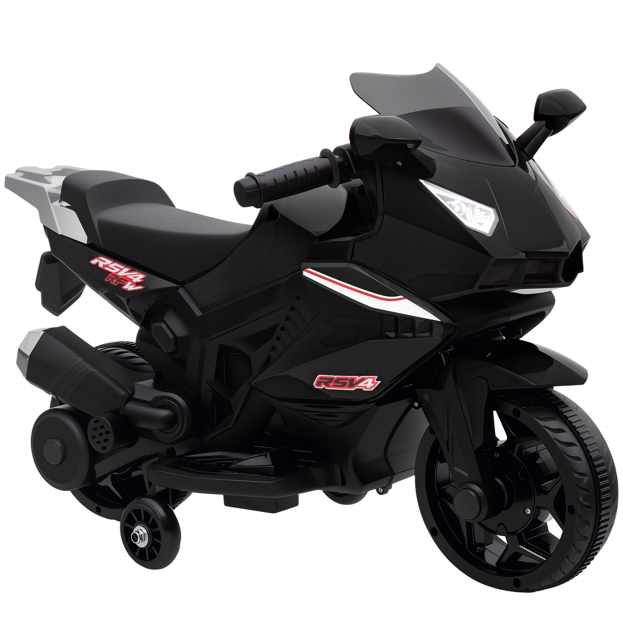 Vaikiškas motociklas juodas