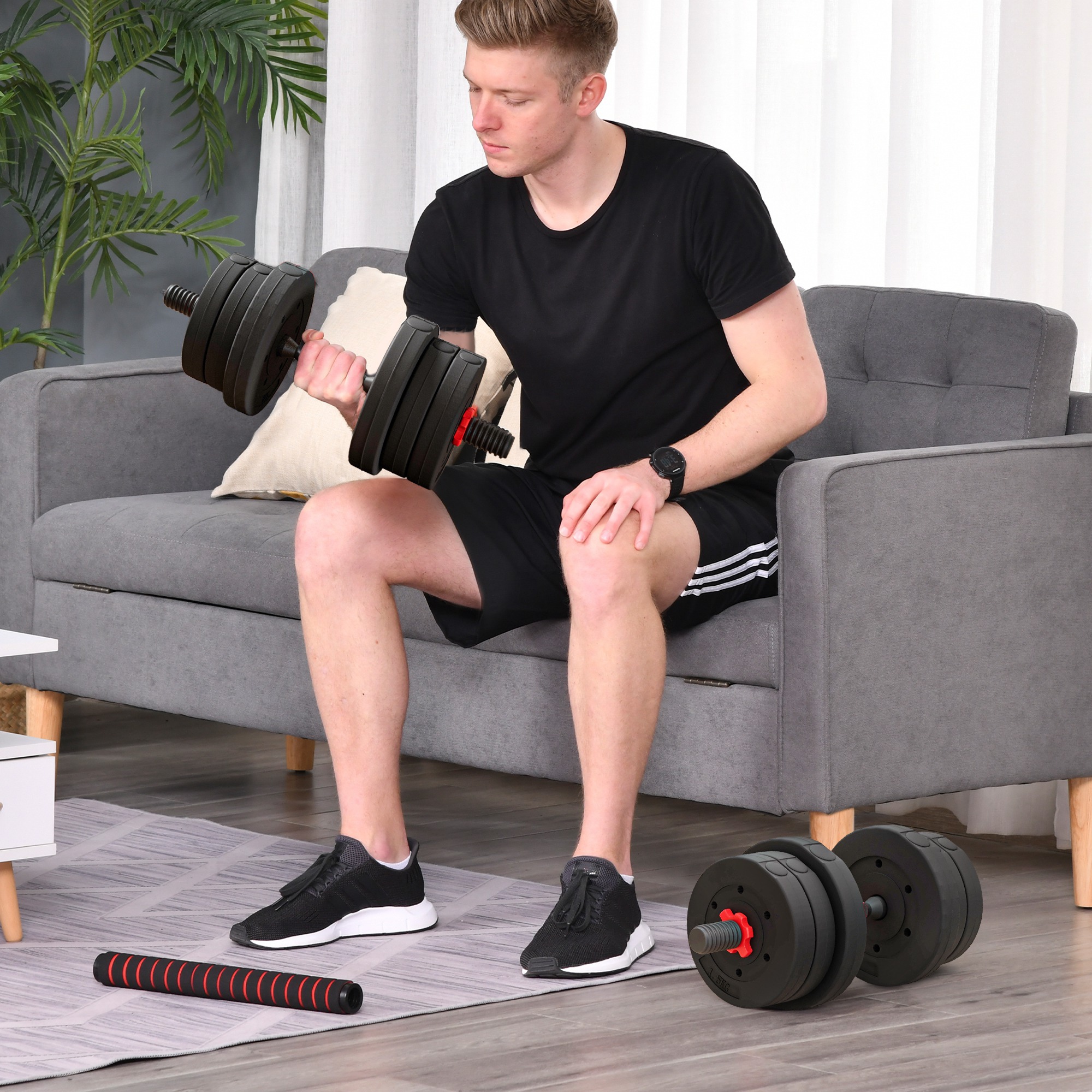 Hantelių rinkinys 20 kg