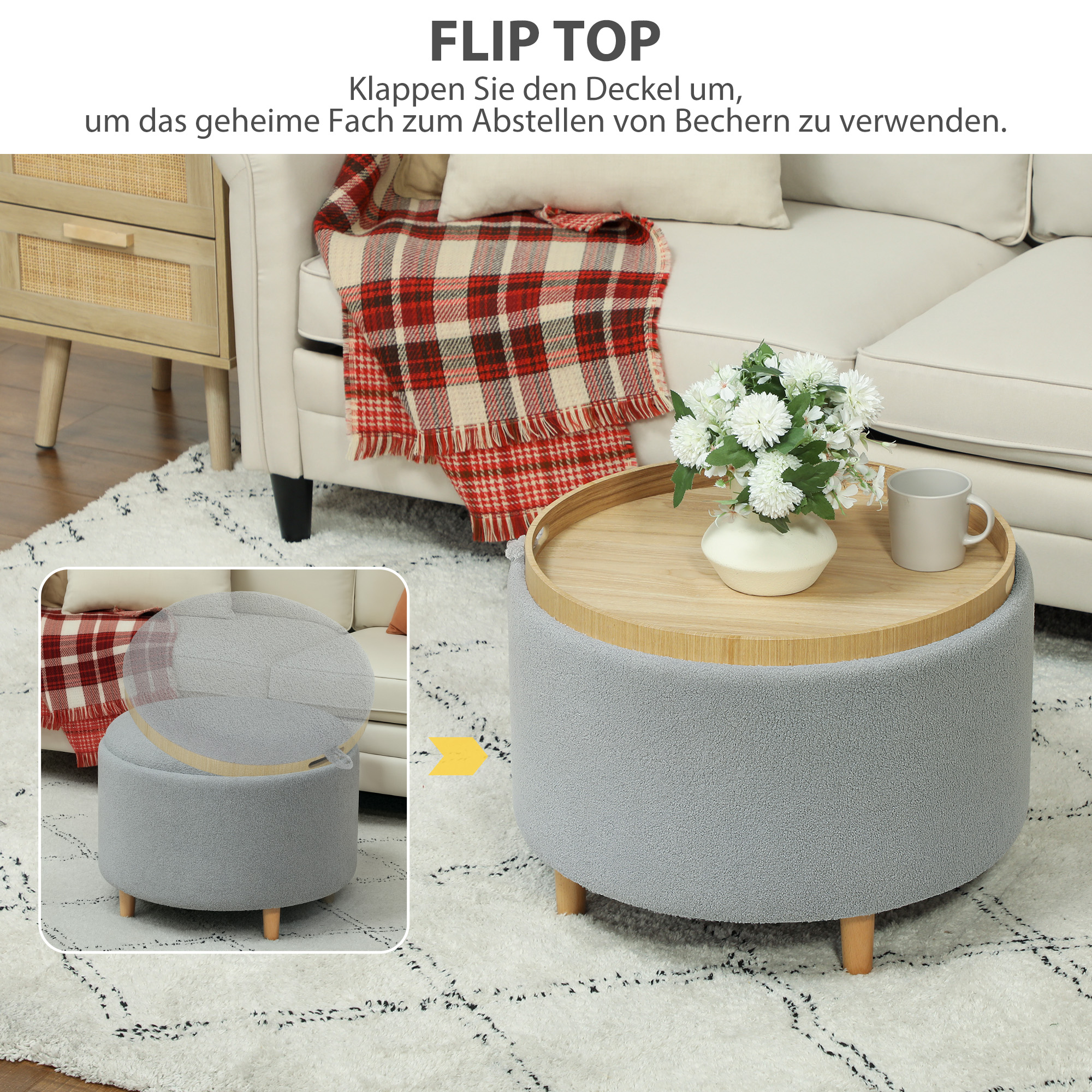Pufas 56 × 56 × 42 cm 3