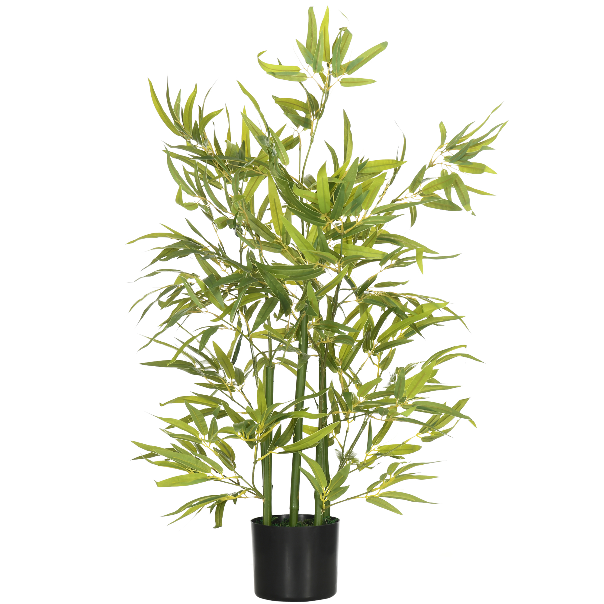 Dirbtinis bambukas su 5 stiebais, žalias, 90 cm