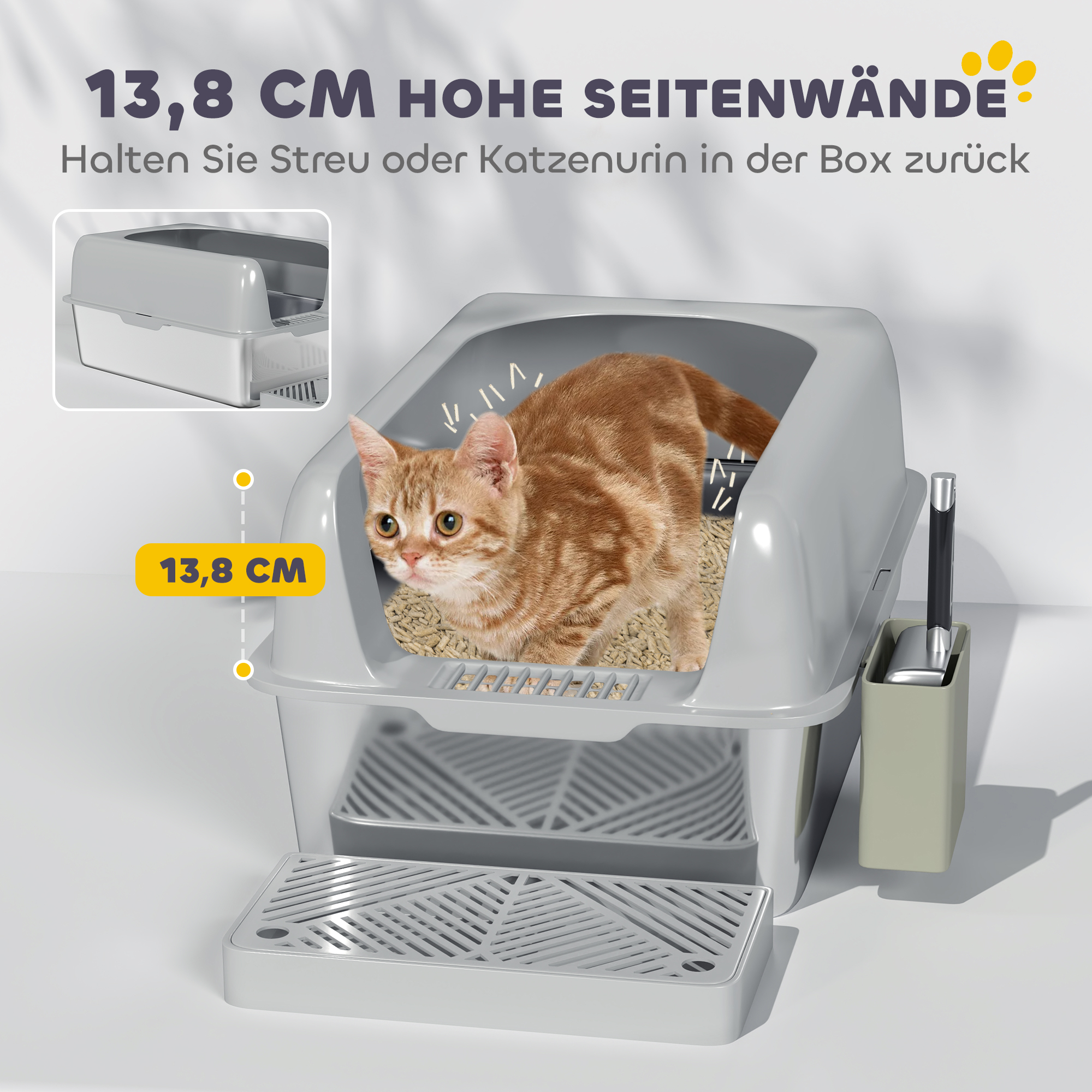 Katinų tualetas šviesiai pilkas 3