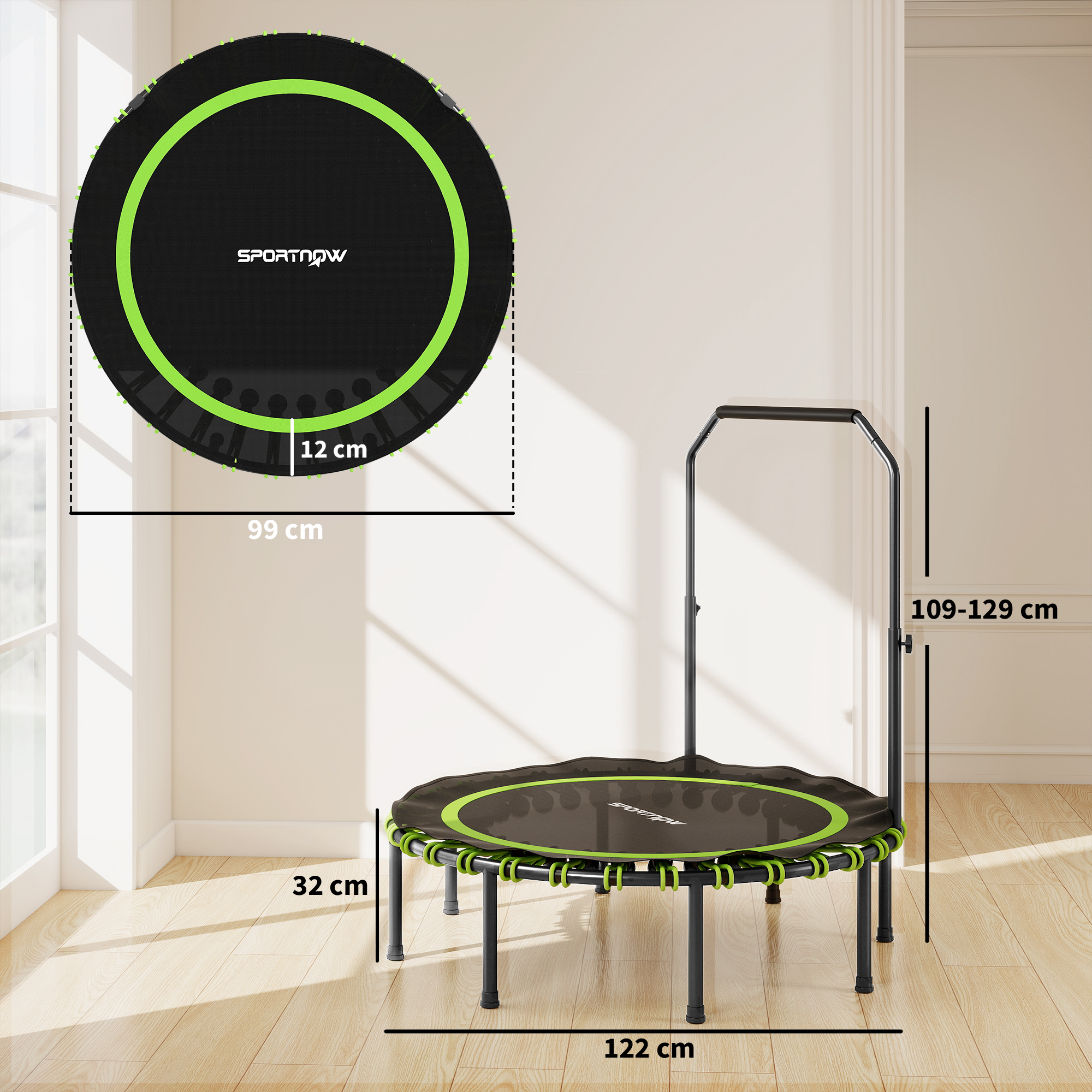 Fitnesa batuts Ø122 cm 2