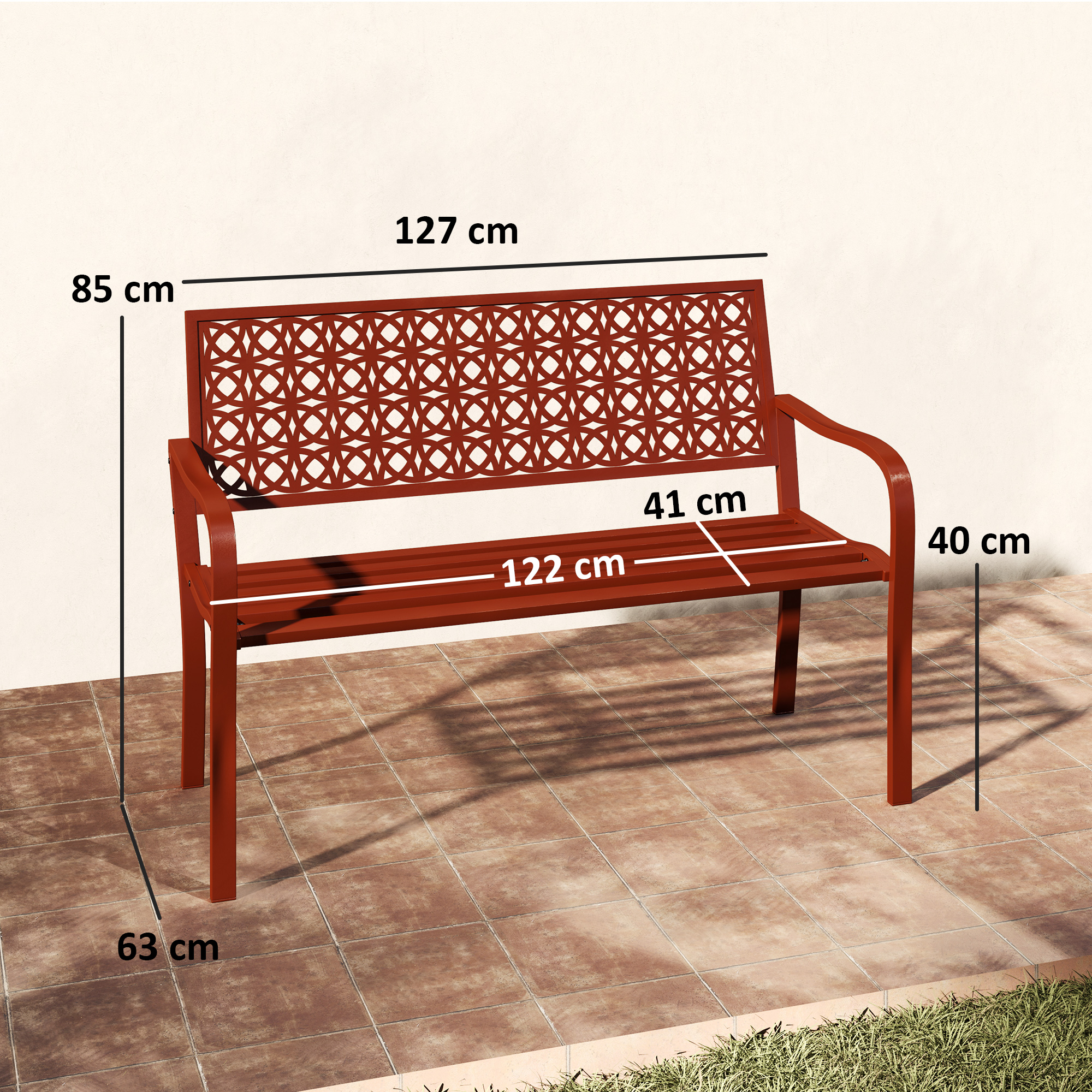 Lauko suoliukas 127 x 63 x 85 cm 2