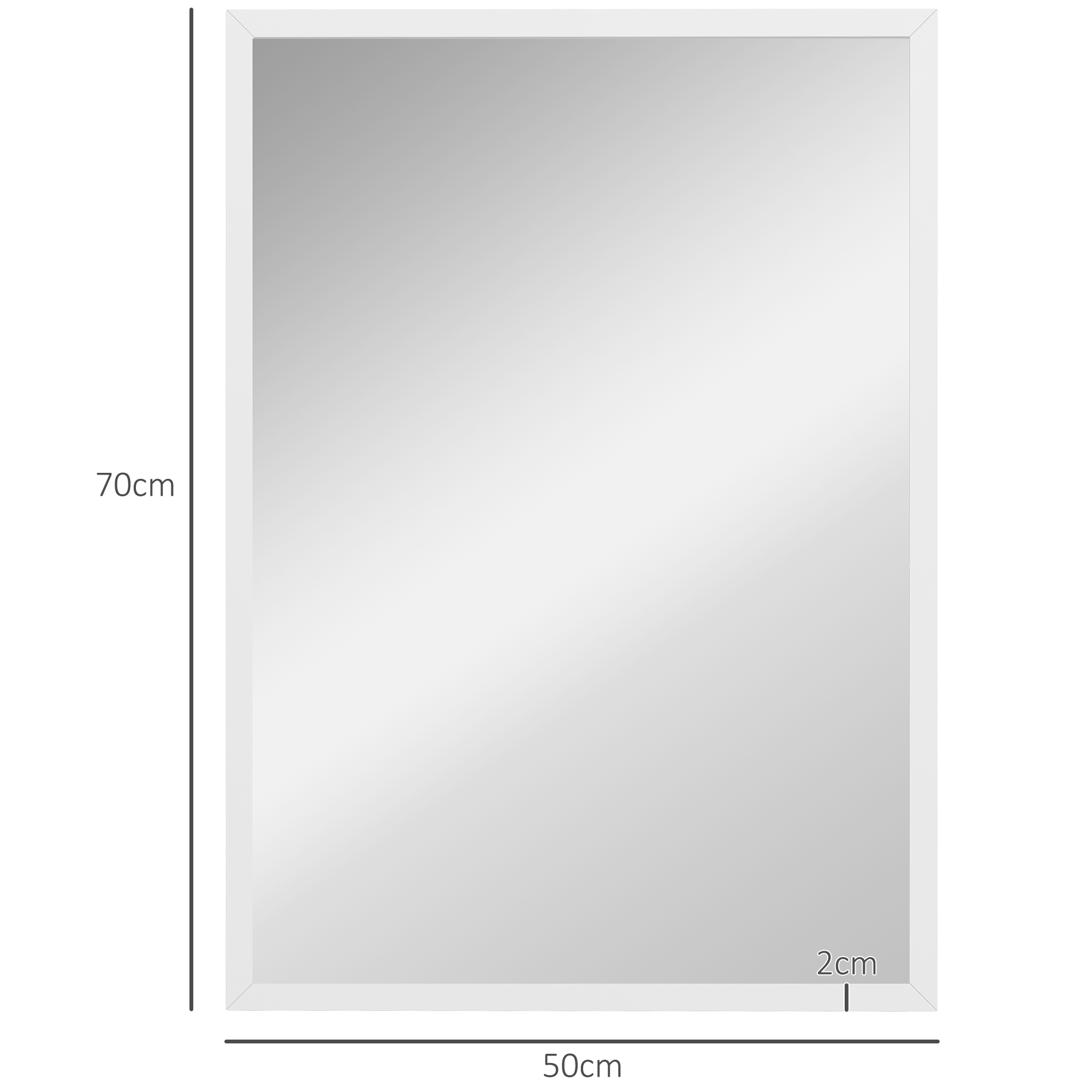 Sieninis veidrodis 50 × 70 cm 2