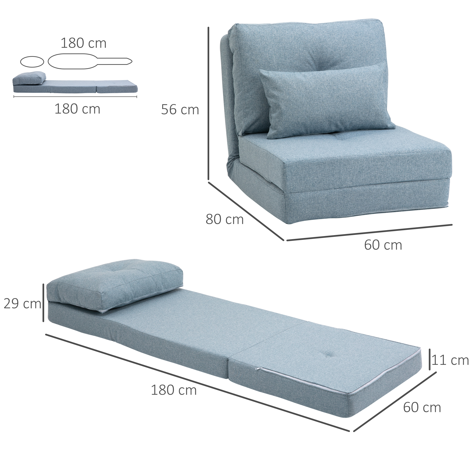 Grindinis fotelis 60 × 80 × 56 cm 2