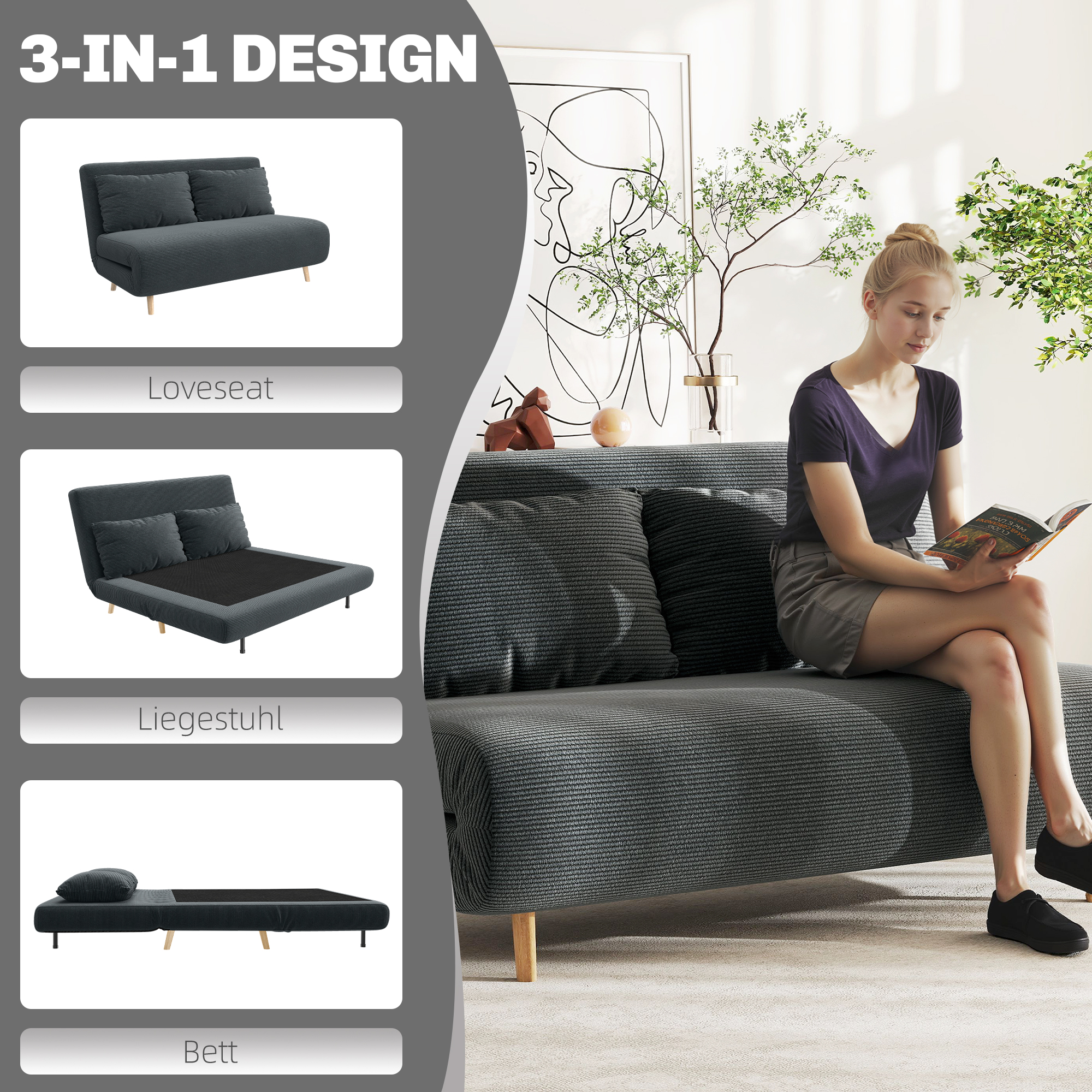 Fotelis - sofa 141 × 90 × 81 cm 3