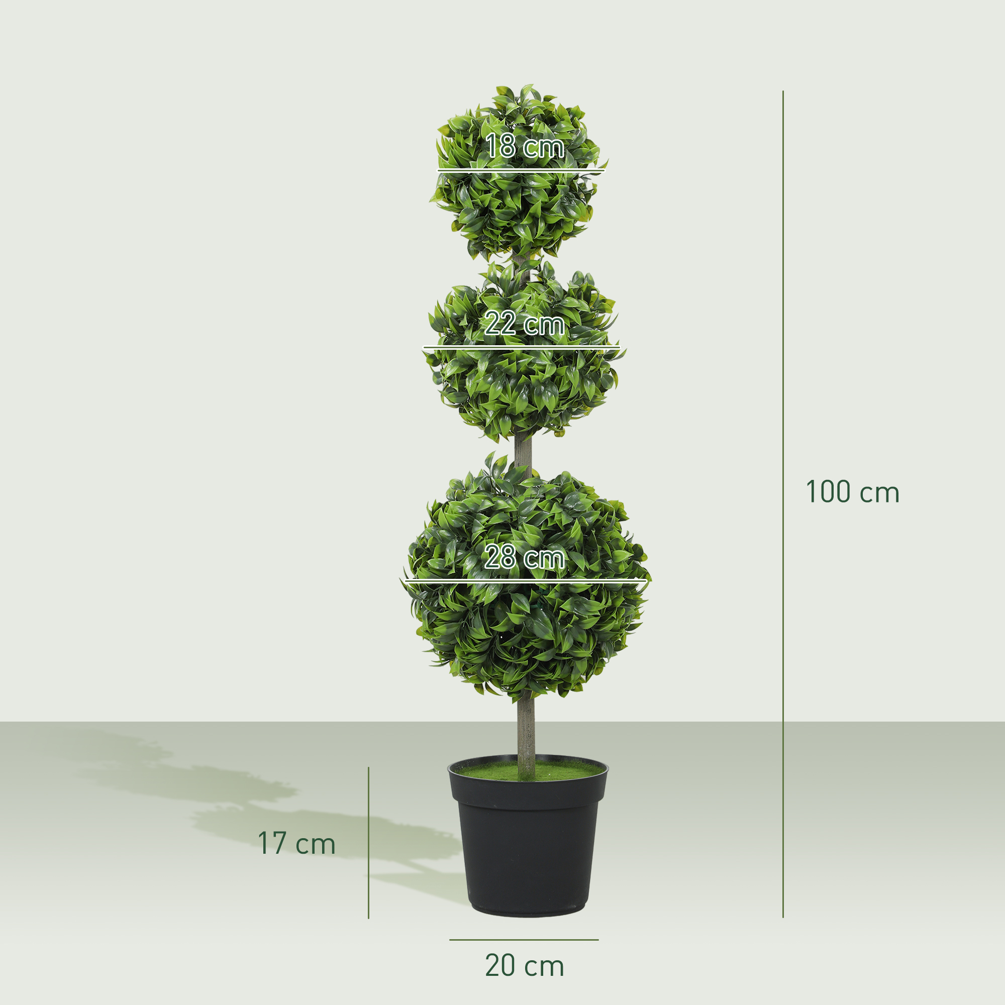Dirbtiniai augalai 100 cm 2