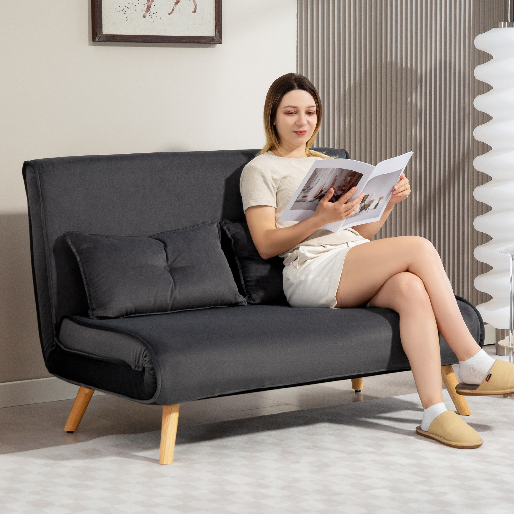 Dvivietė sofa 120 × 75 × 87 cm