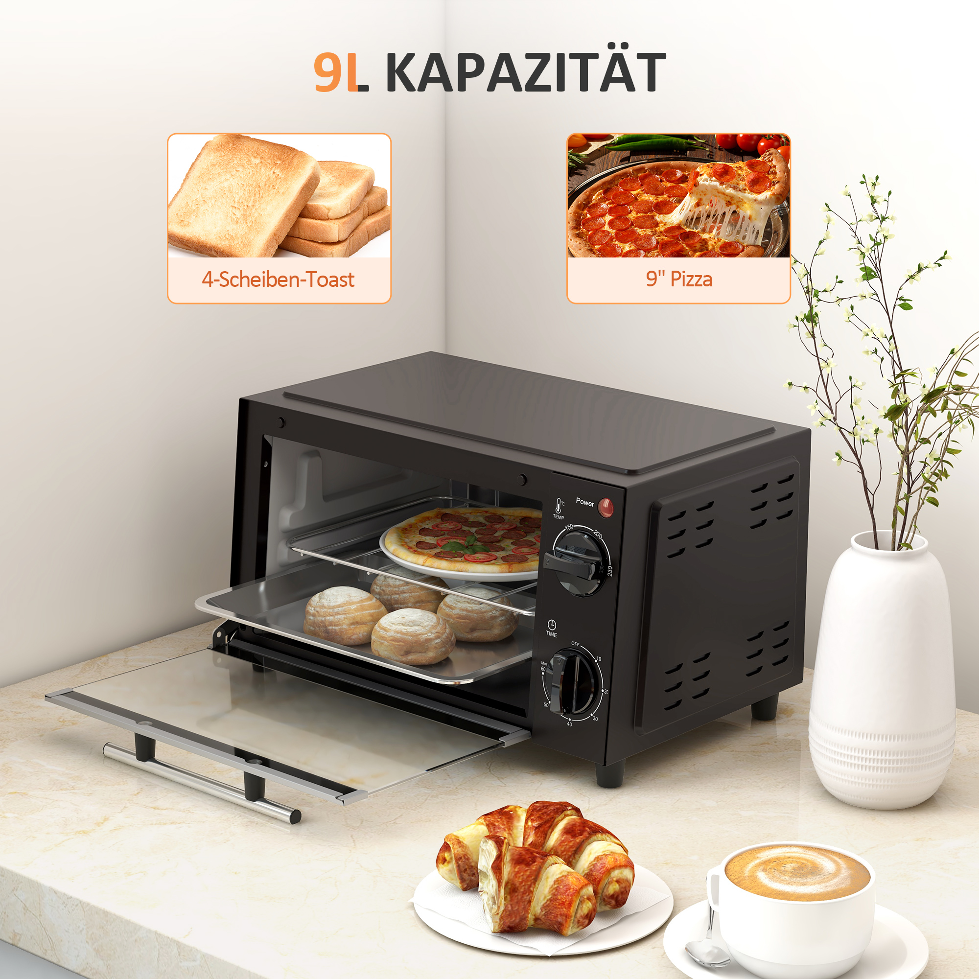Mini orkaitė 9 l 3
