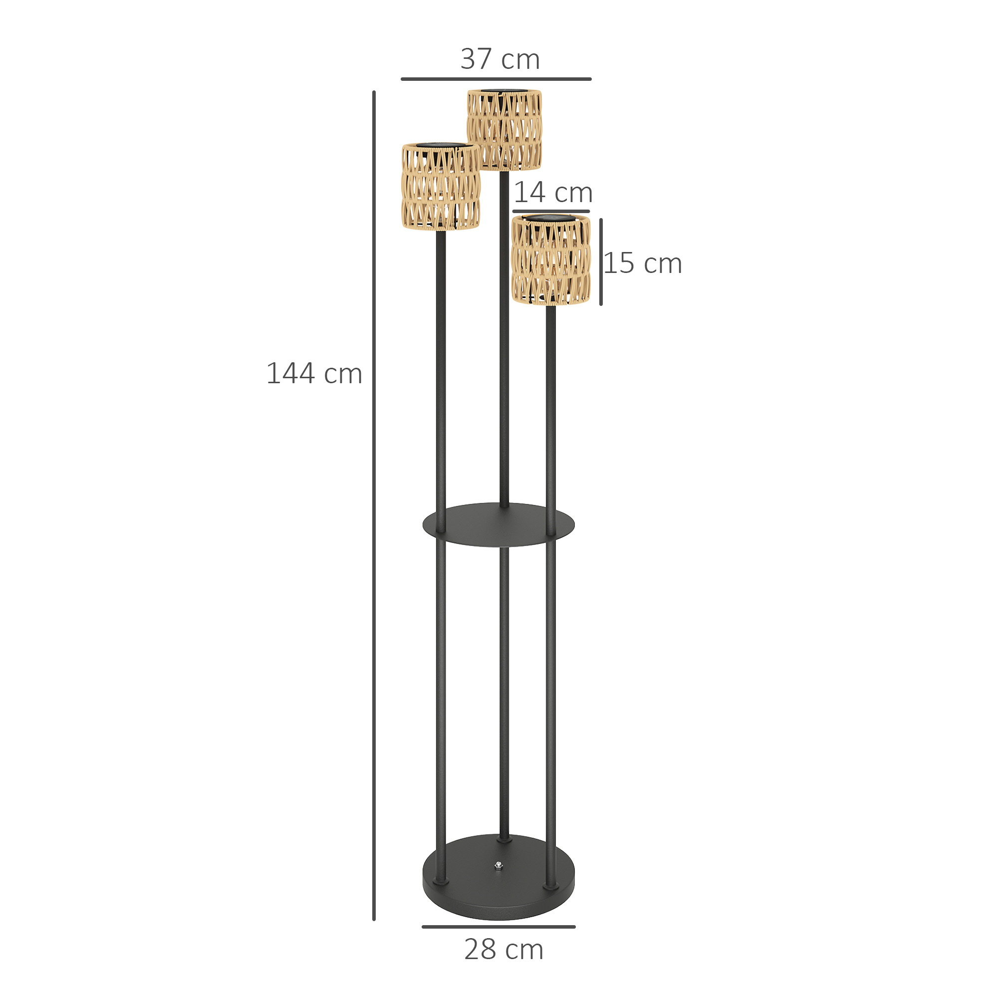 Lauko lempa Ø37 × 144 cm 2