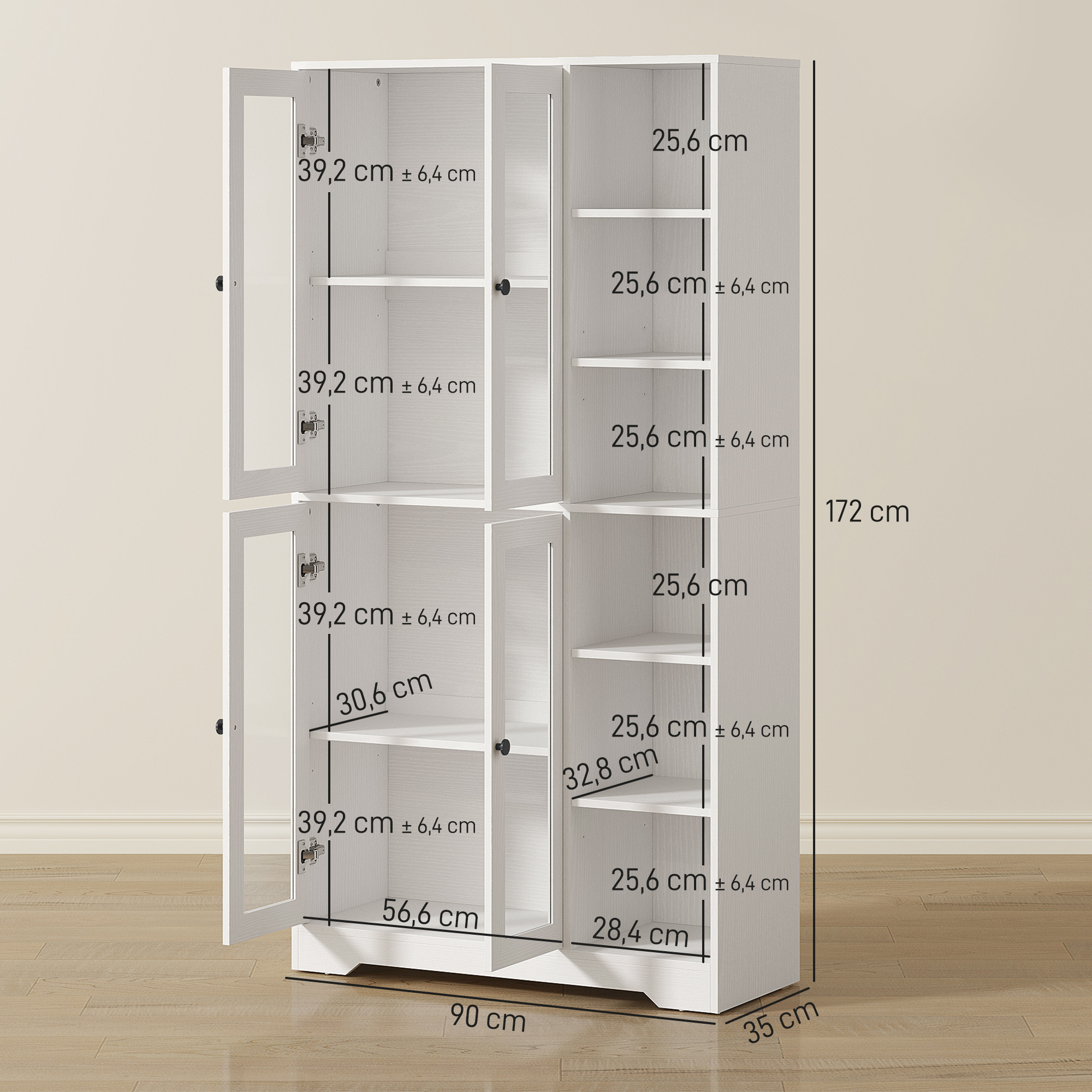 Virtuvės spintelė 90 × 35 × 172 cm 2
