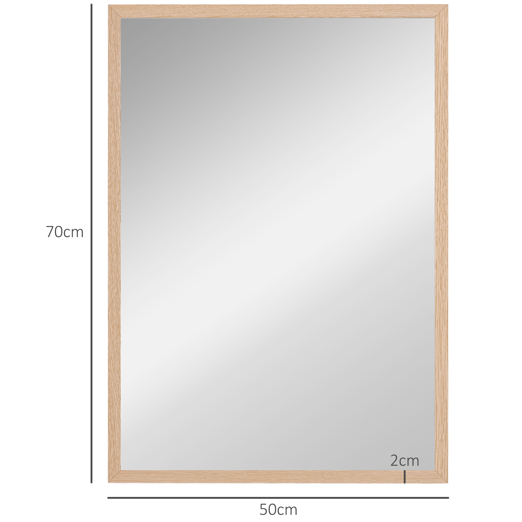 Sieninis veidrodis 50 × 70 cm 2