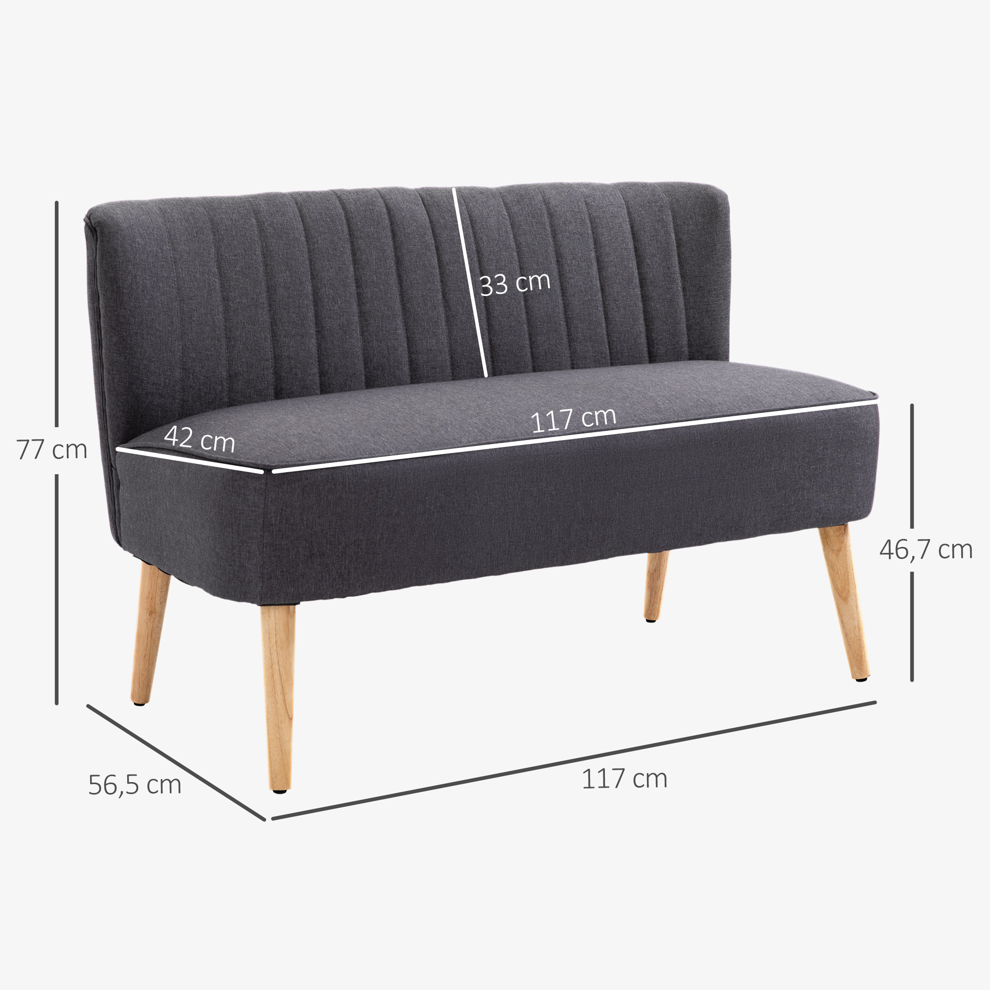 Sofa 117 × 56,5 × 77 cm 2